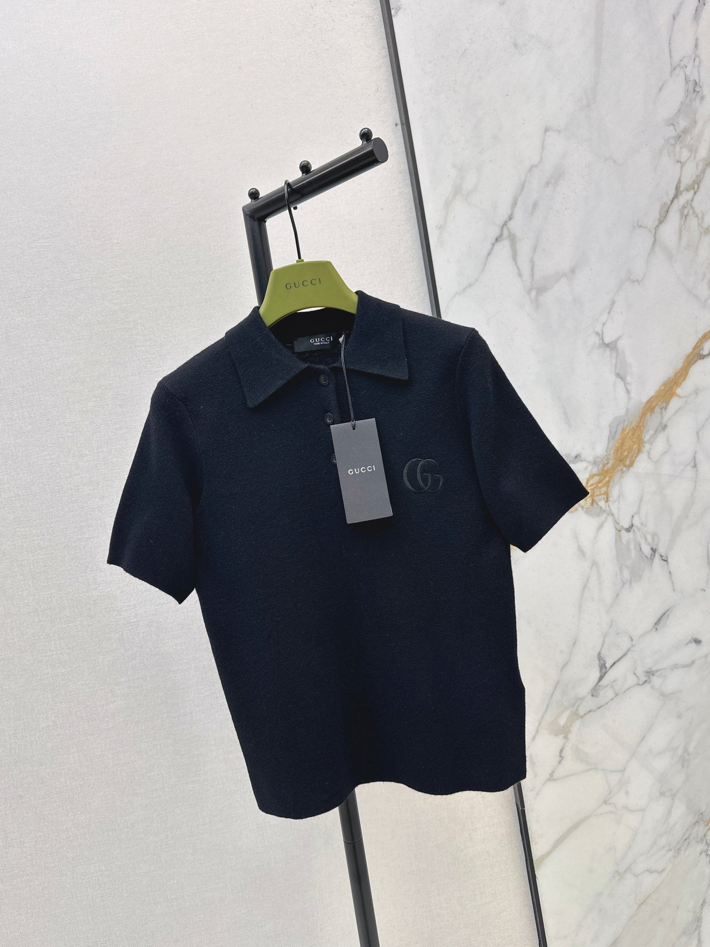 26SS NEUER Polo-Pullover, bestickter Pullover