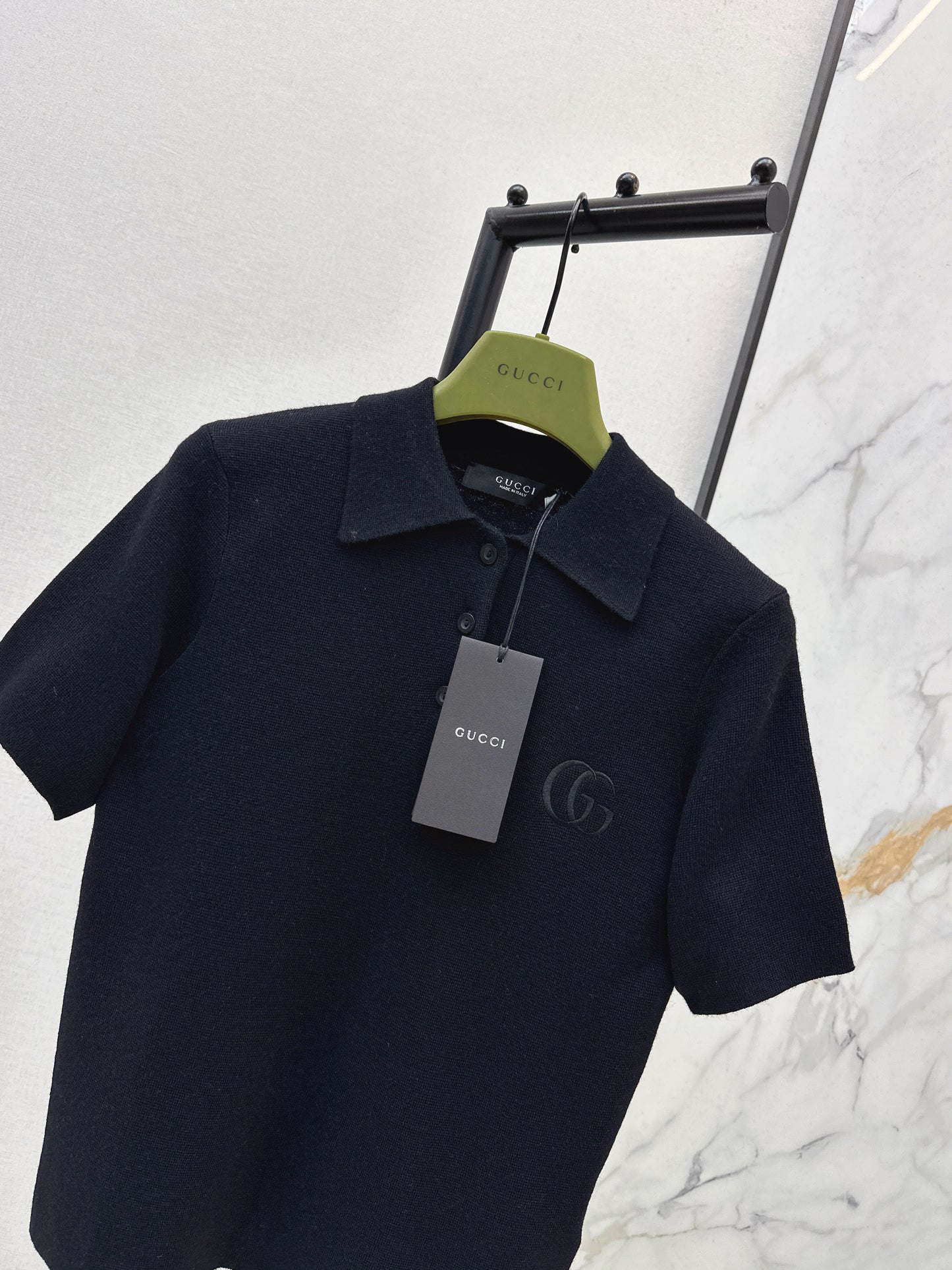 26SS NEUER Polo-Pullover, bestickter Pullover
