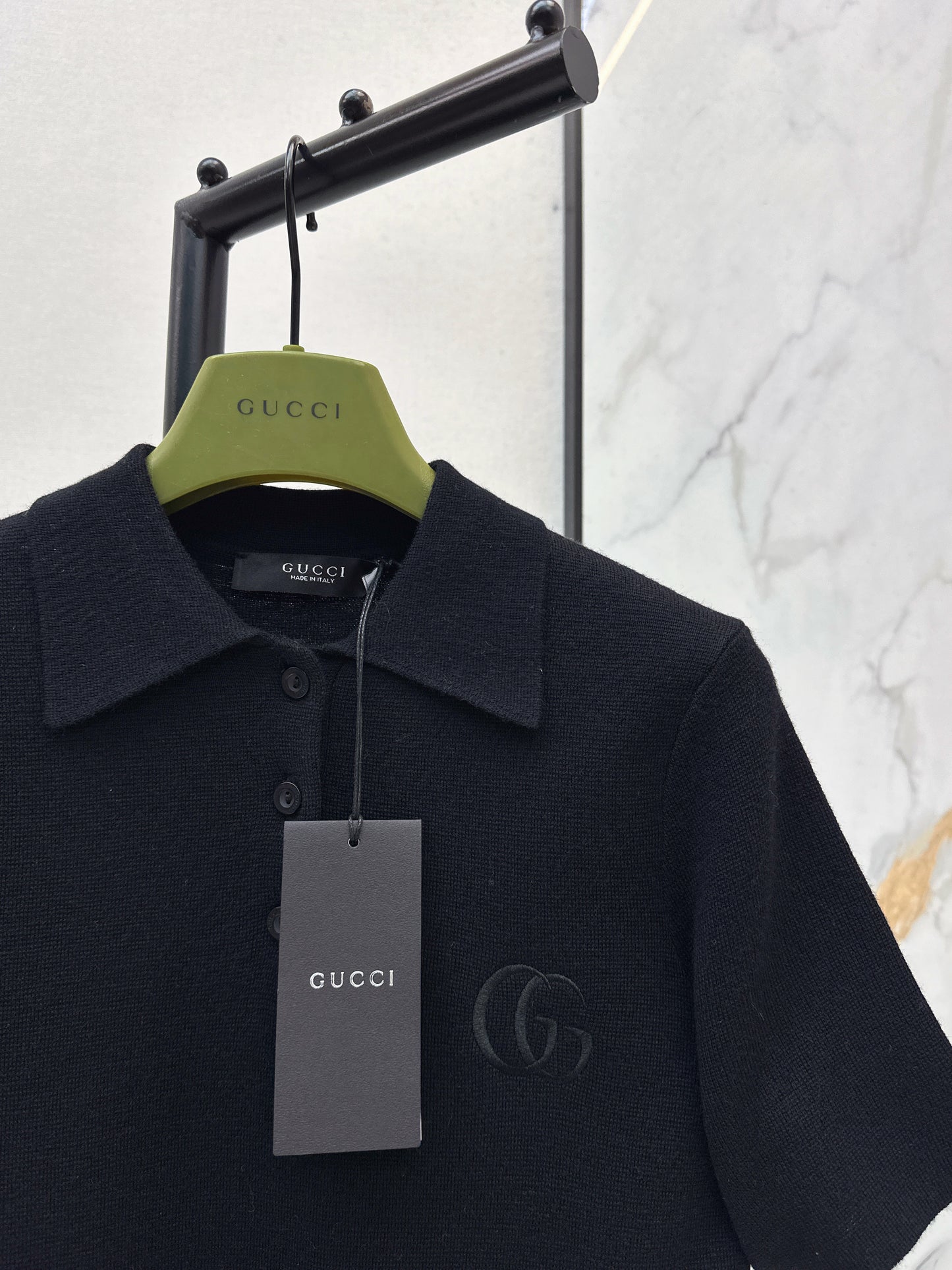 26SS NEUER Polo-Pullover, bestickter Pullover