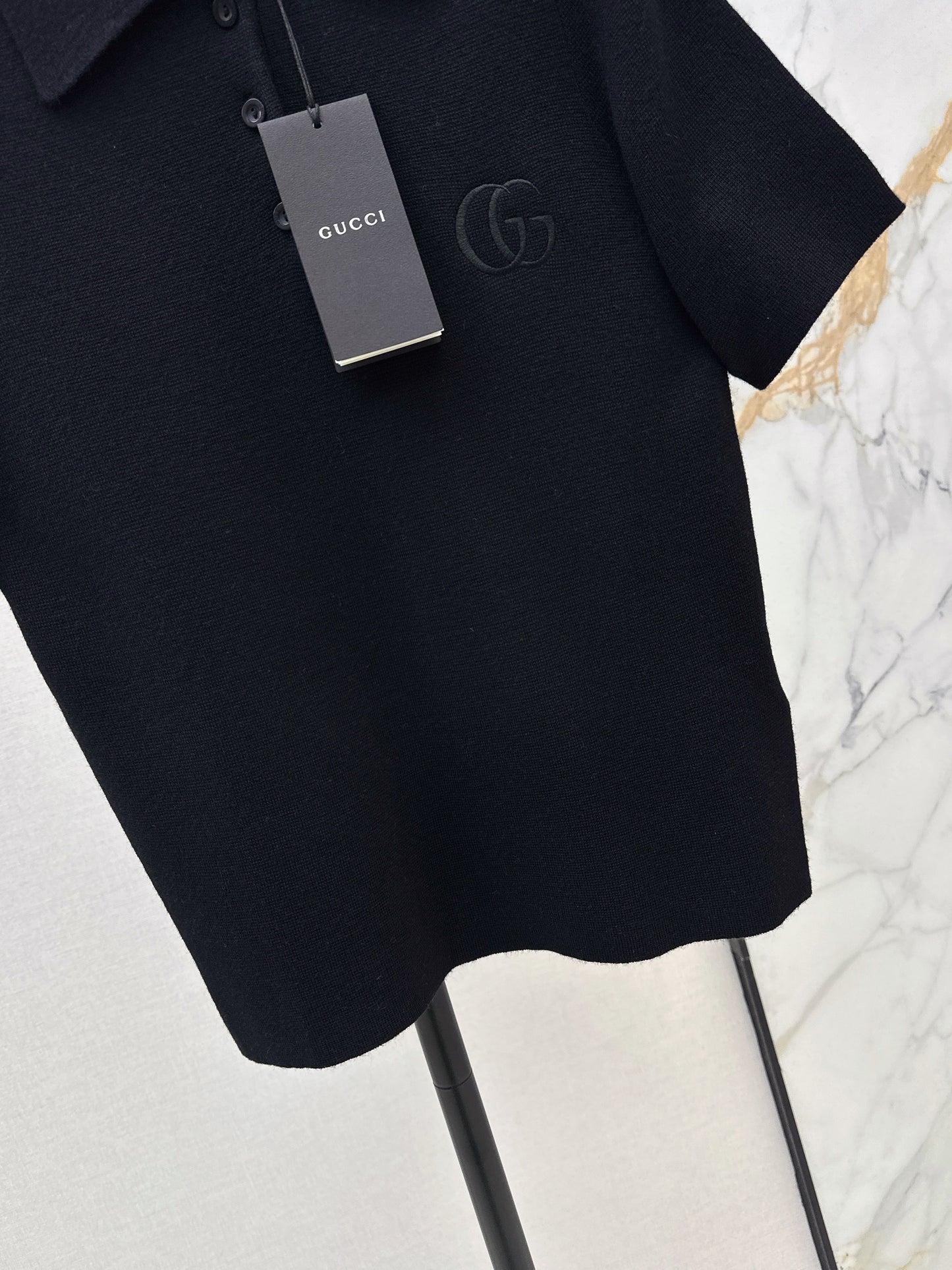26SS NEUER Polo-Pullover, bestickter Pullover