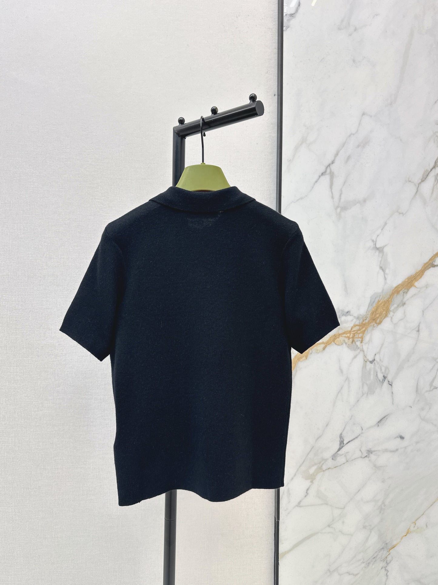 26SS NEUER Polo-Pullover, bestickter Pullover