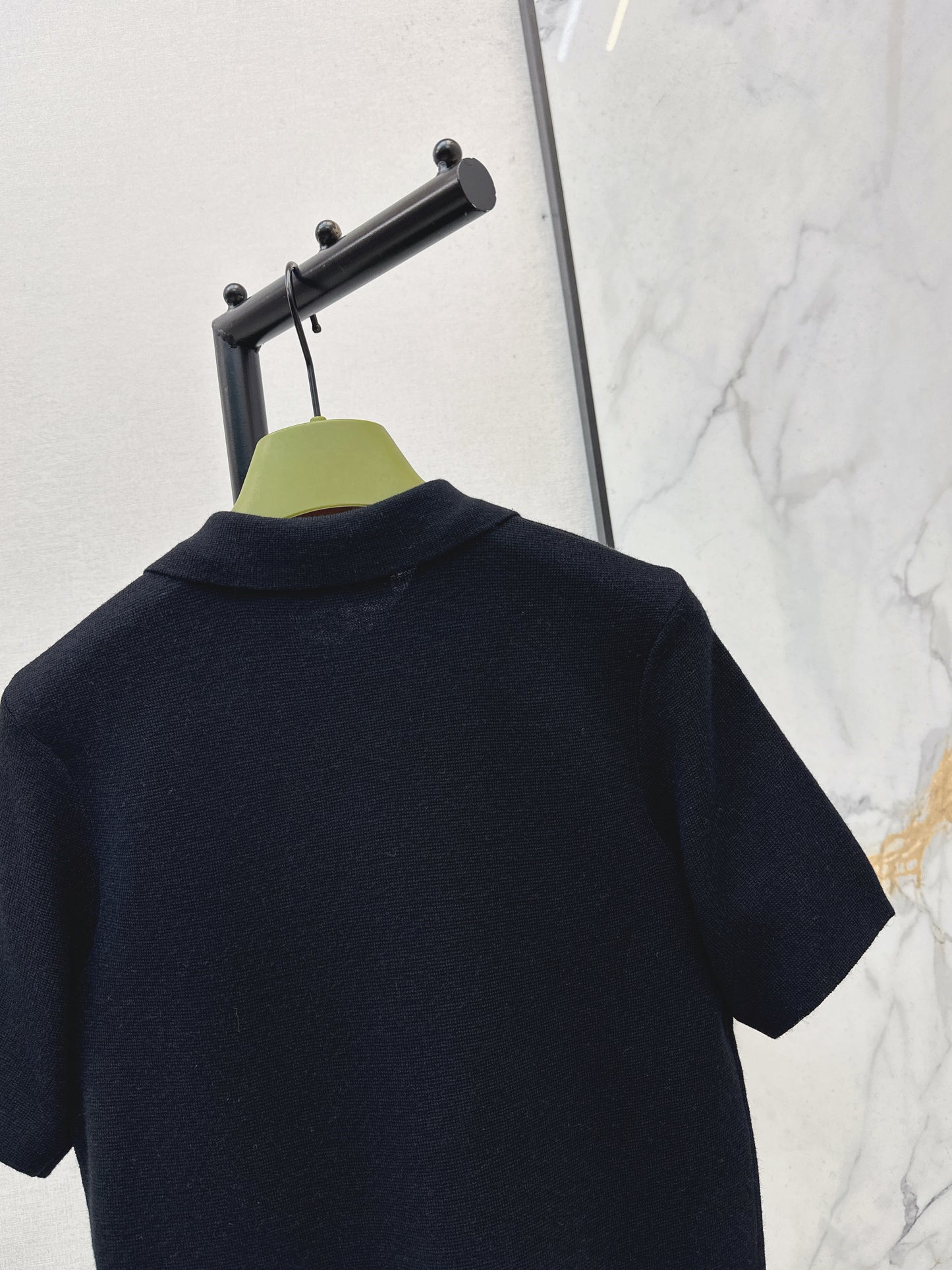 26SS NEUER Polo-Pullover, bestickter Pullover