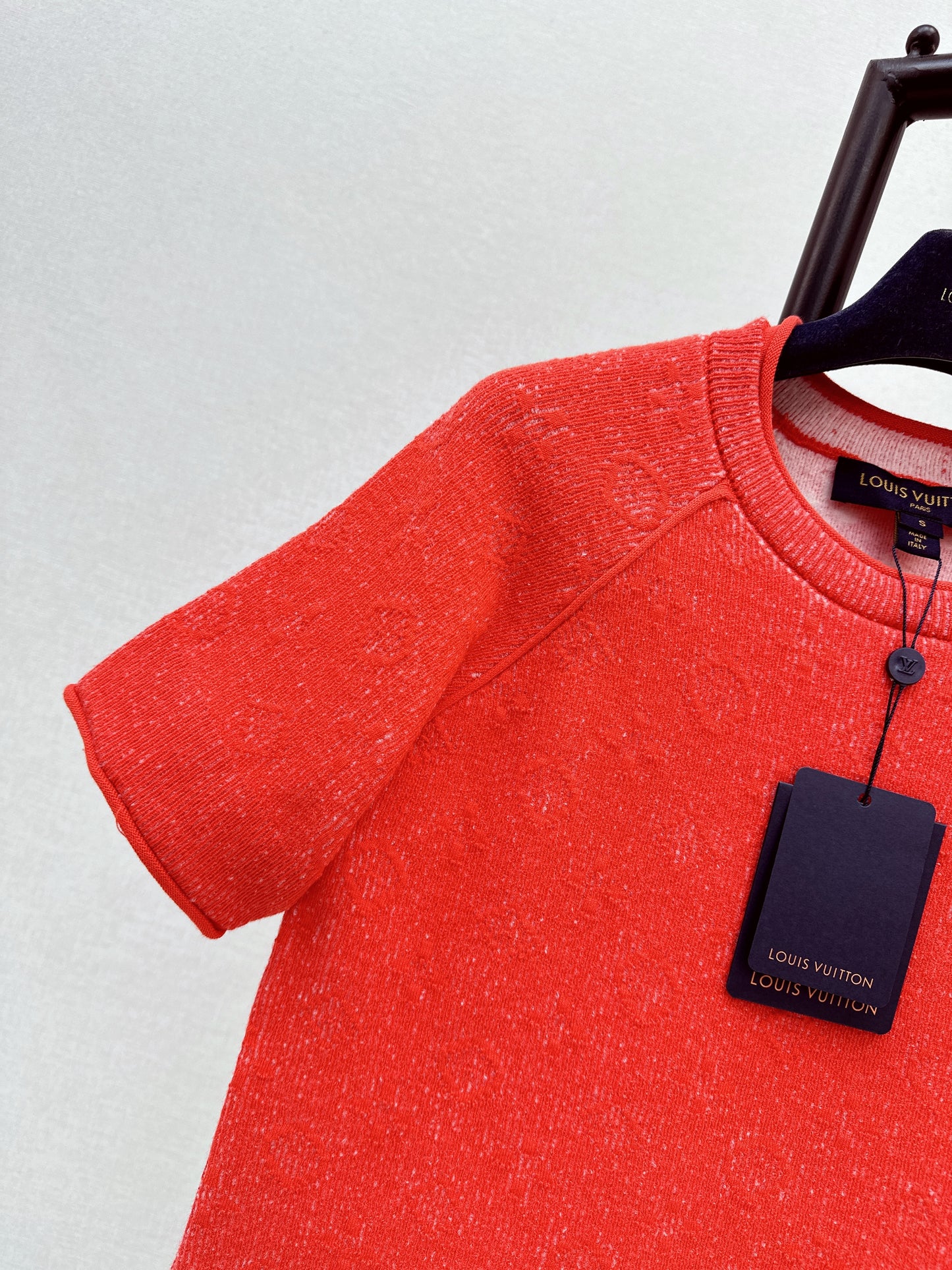 26SS NEUER MONOGRAM Doppelstrick Logo Kurzarmpullover