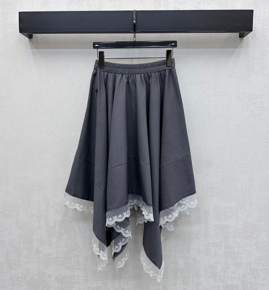 26SS NEW Customized material irregular splicing skirt