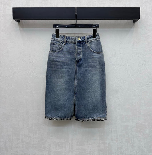 26SS NEW patchwork denim skirt