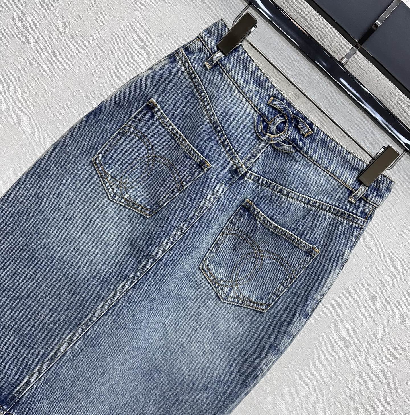 26SS NEW patchwork denim skirt