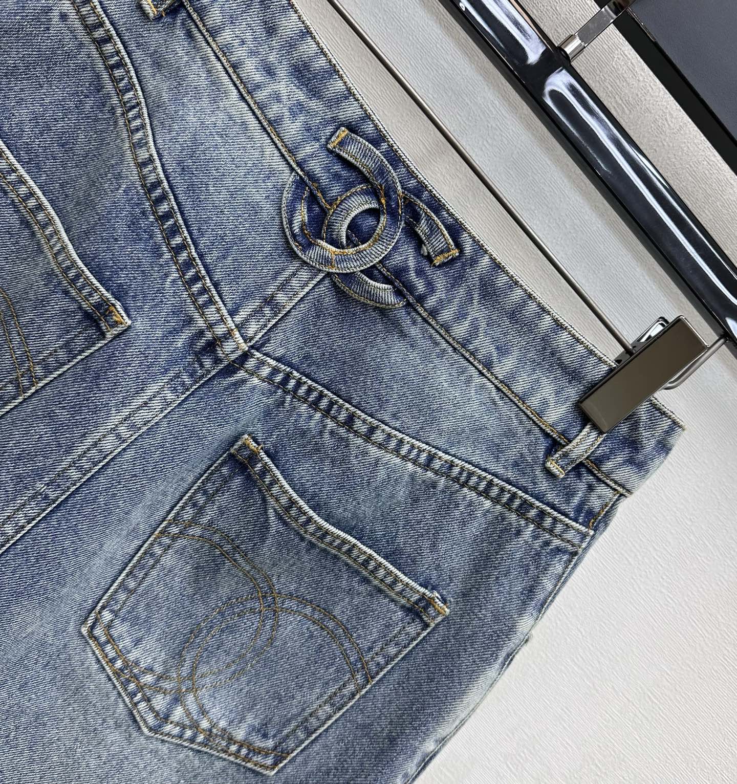26SS NEW patchwork denim skirt