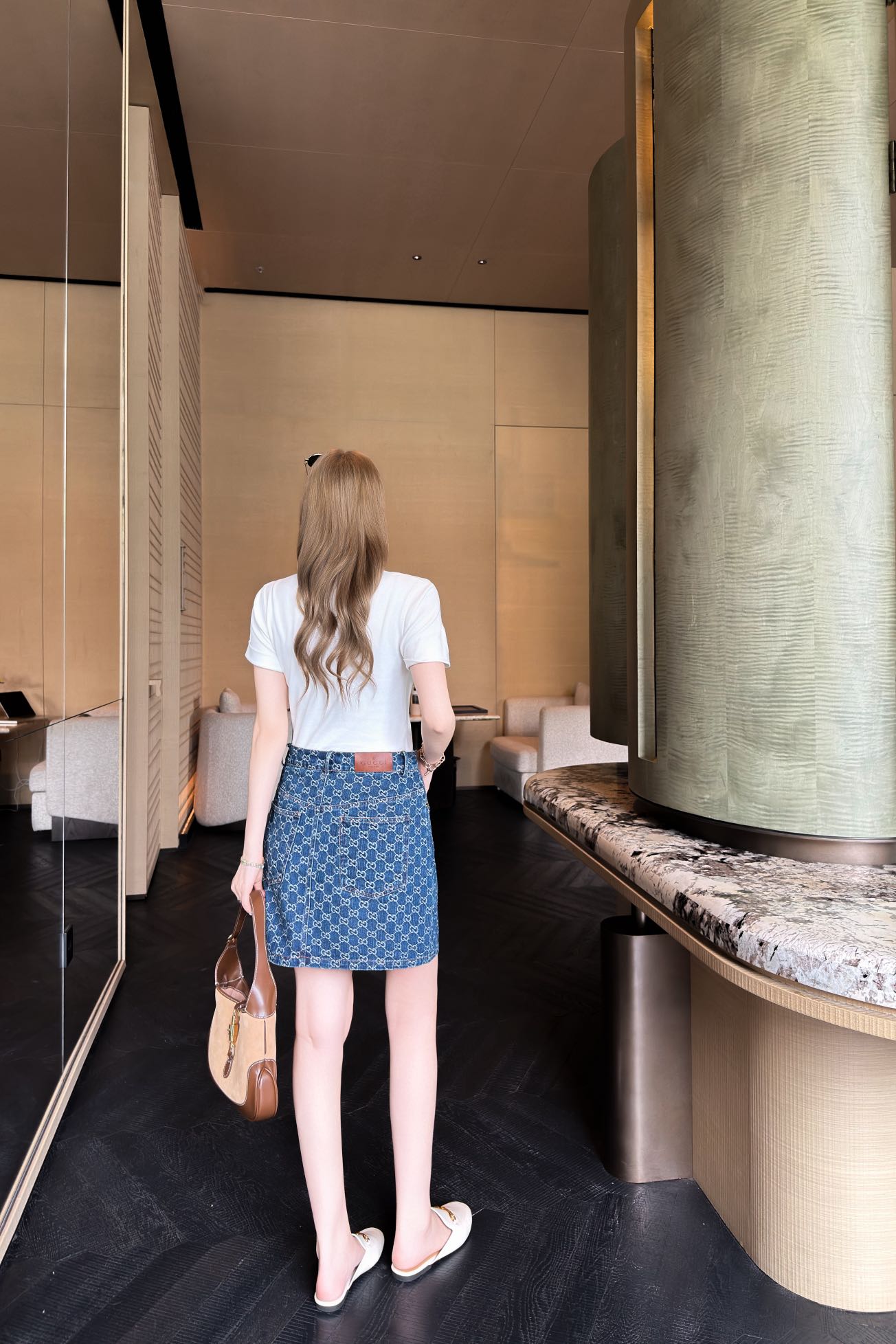 26SS NEW jacquard denim skirt