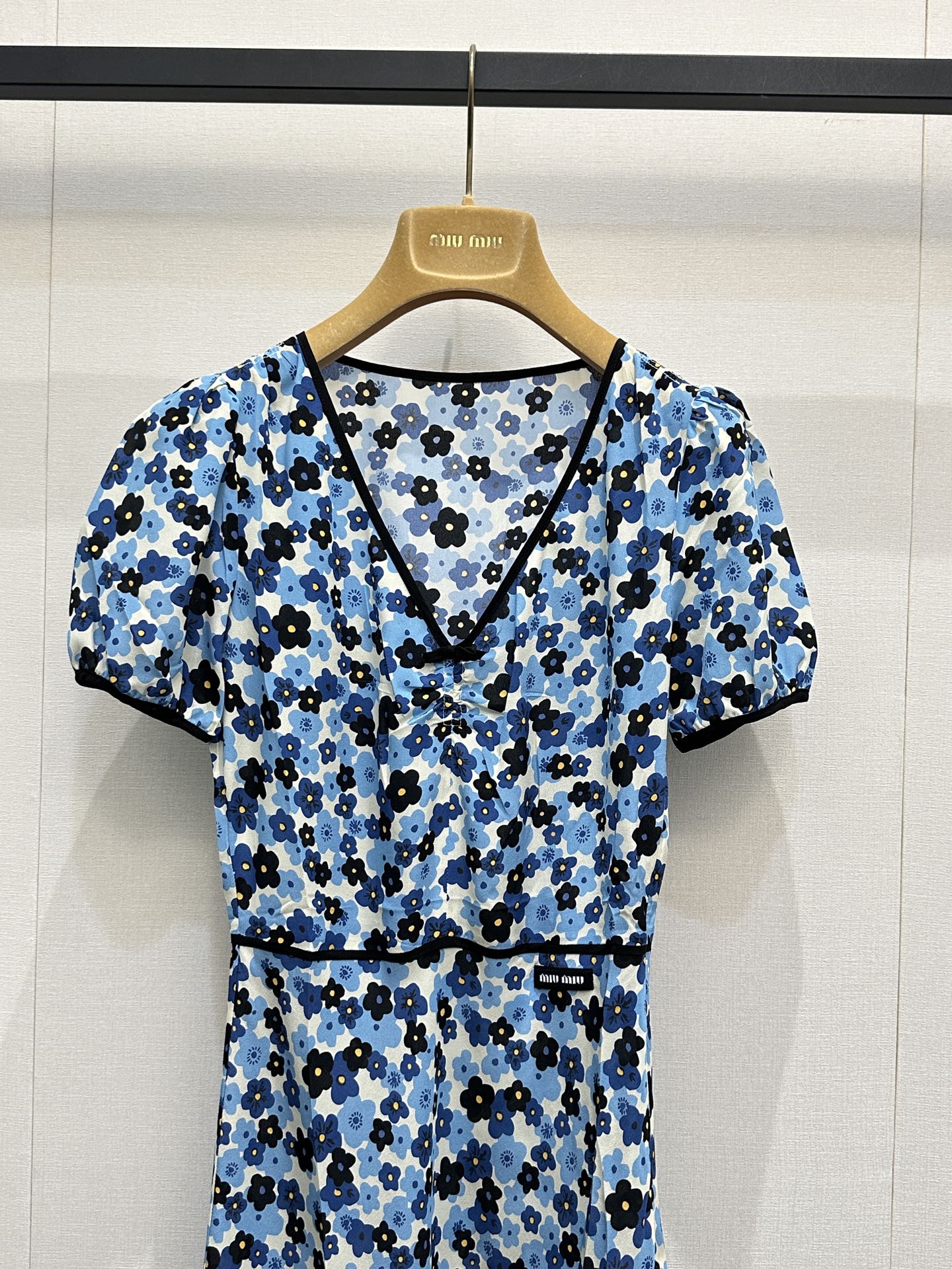 26SS NEW Mulberry silk floral V-neck dress