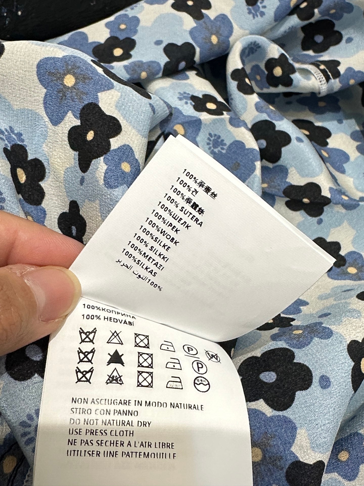 26SS NEW Mulberry silk floral V-neck dress