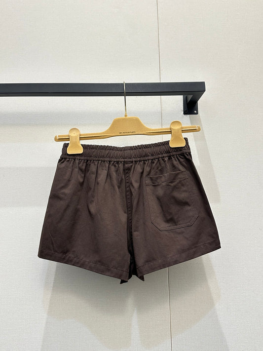 26SS NEW Letter embroidered elastic waist shorts