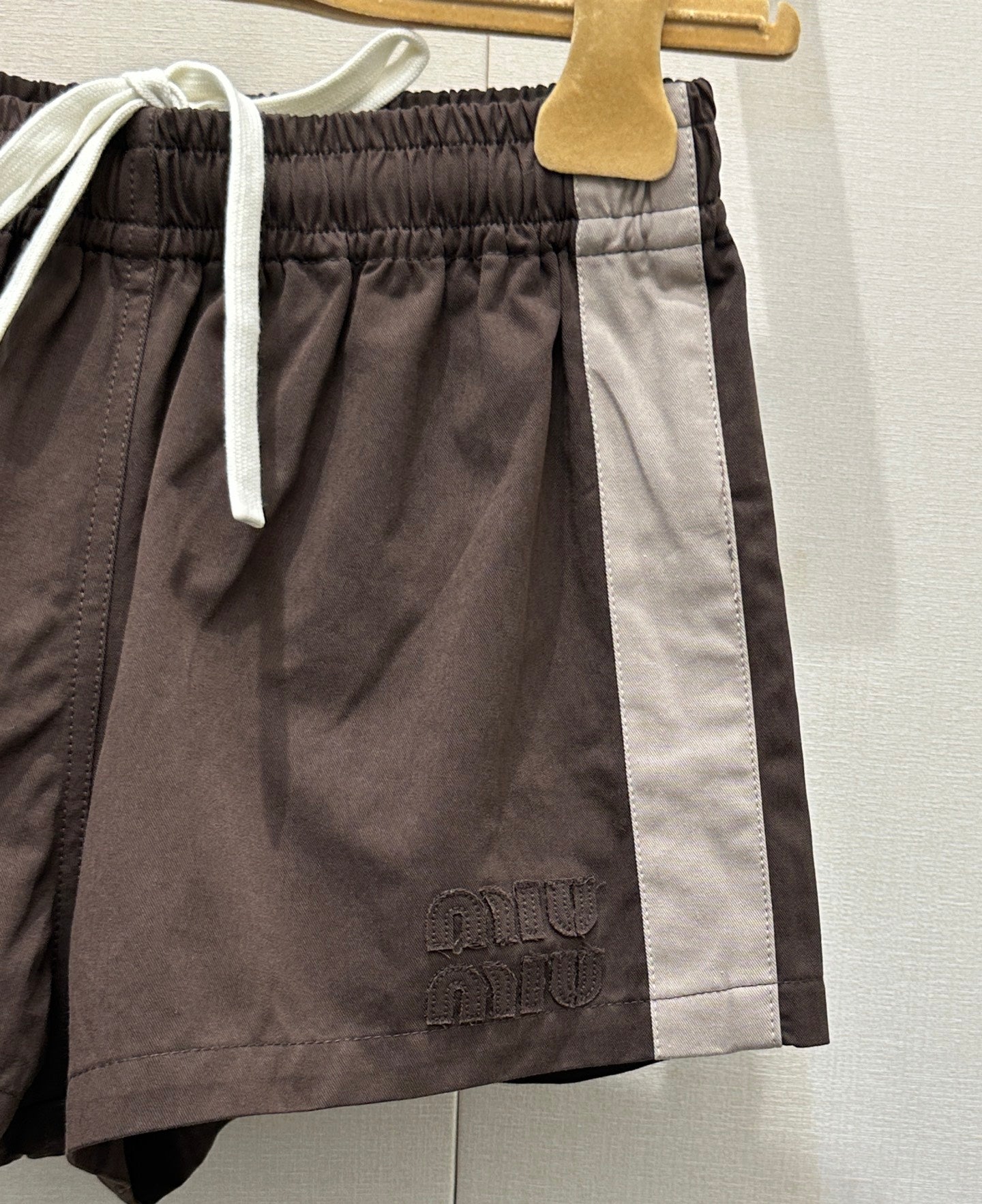 26SS NEW Letter embroidered elastic waist shorts