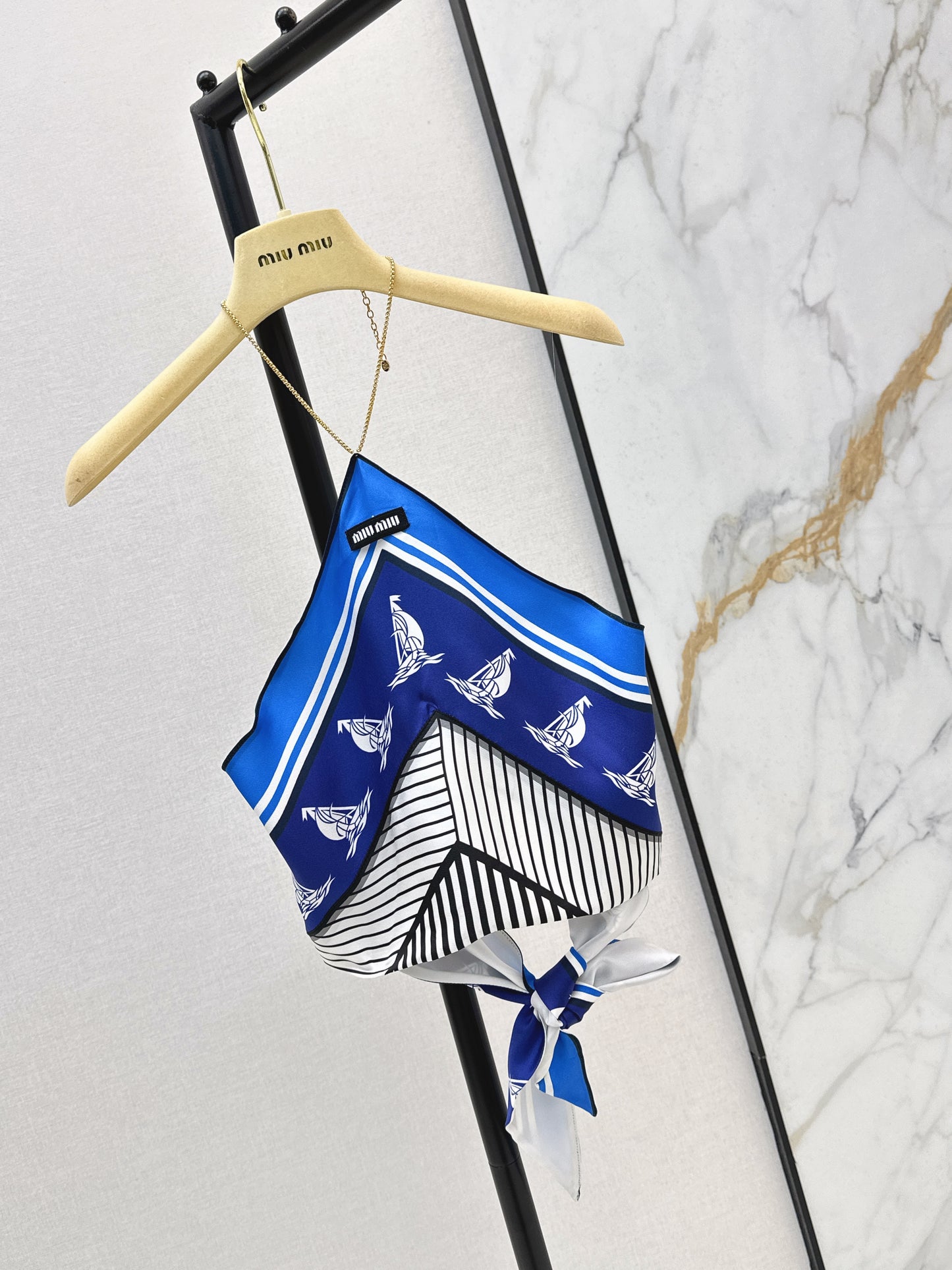 26SS NEW Age-reducing style wear halter neck printed tube top