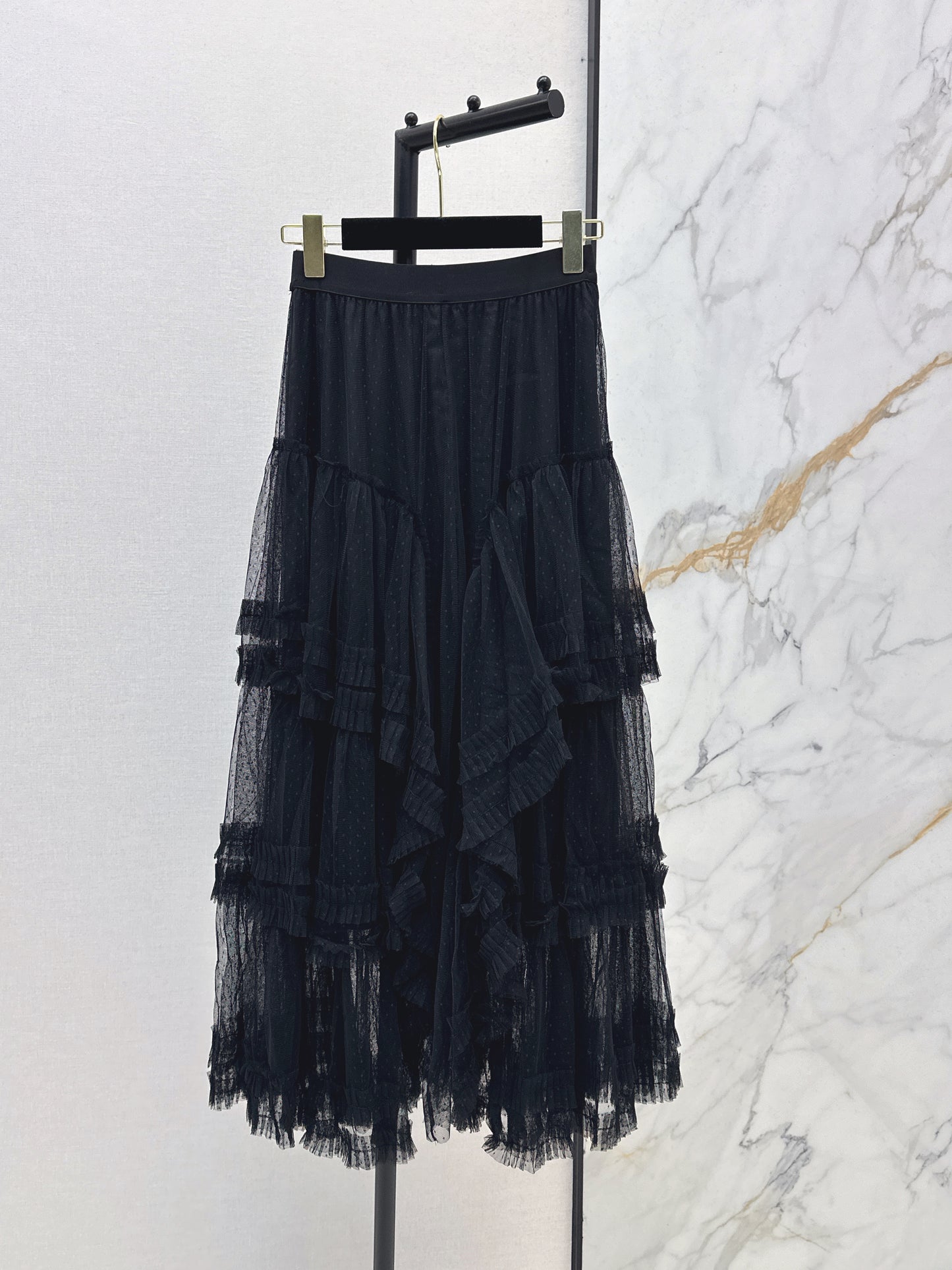 26SS NEW polka dot mesh skirt