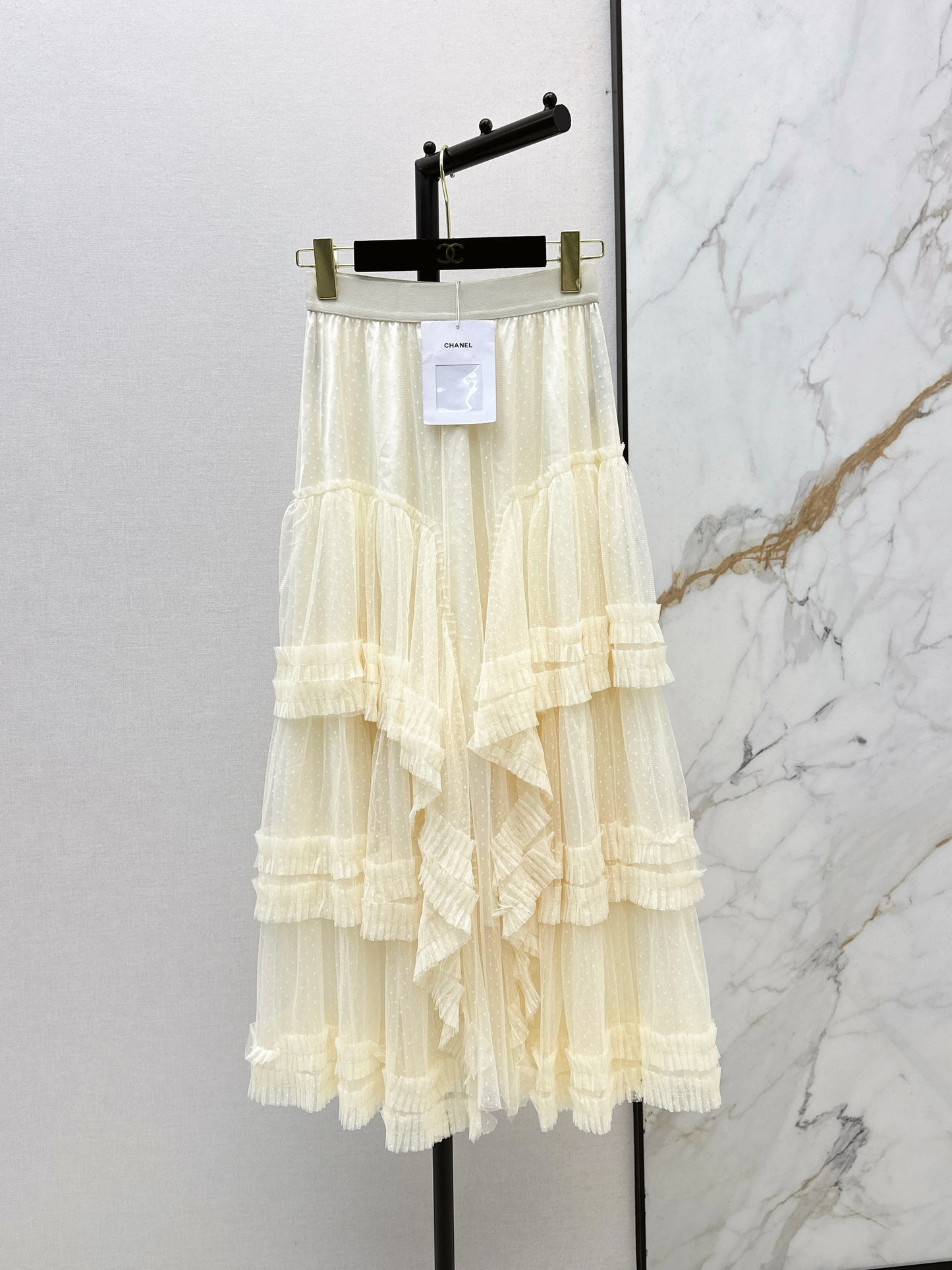 26SS NEW polka dot mesh skirt