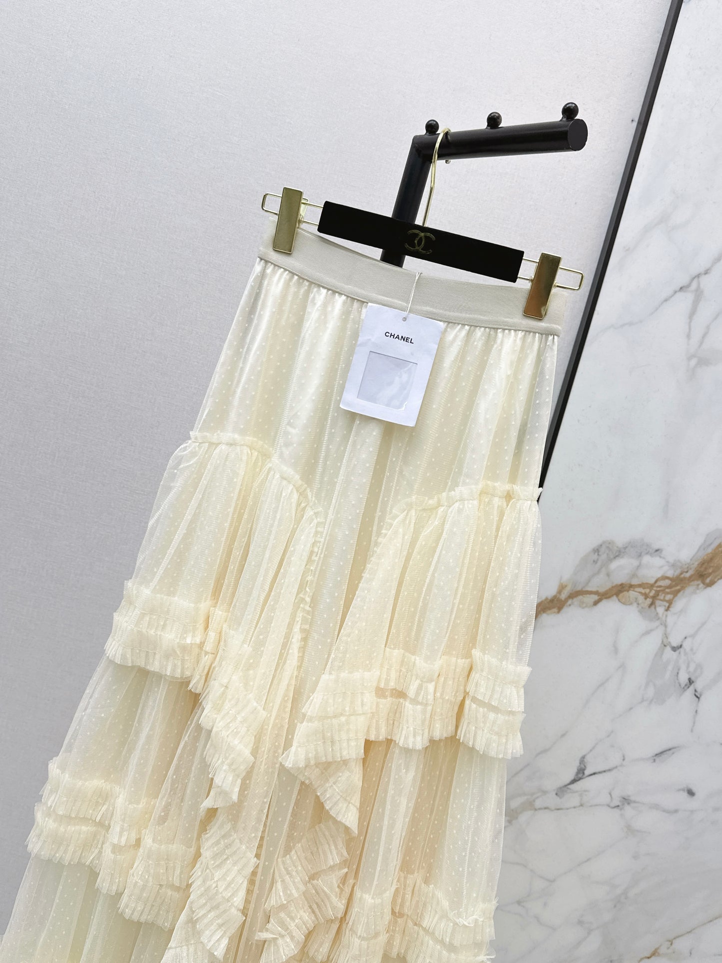 26SS NEW polka dot mesh skirt