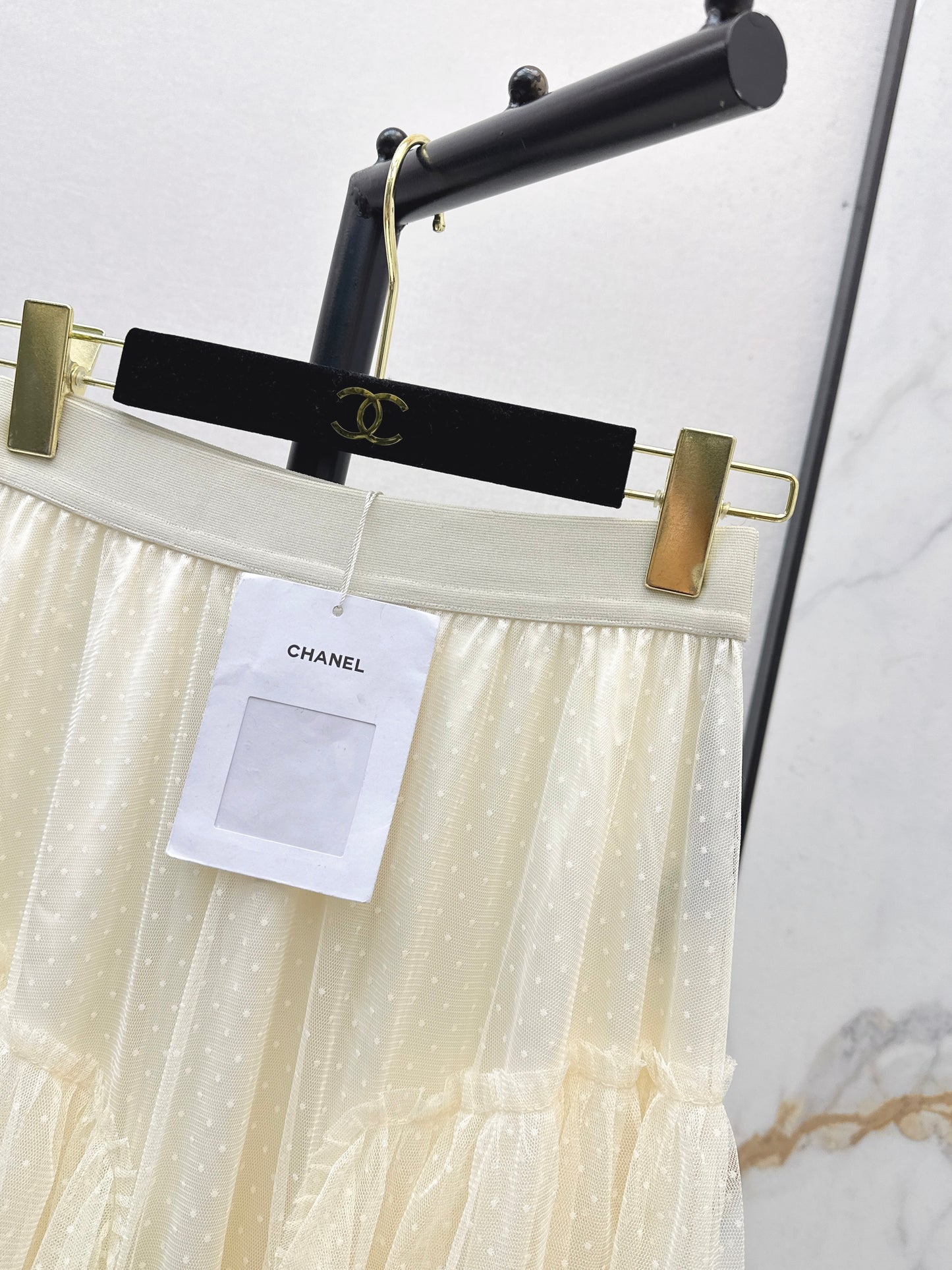 26SS NEW polka dot mesh skirt
