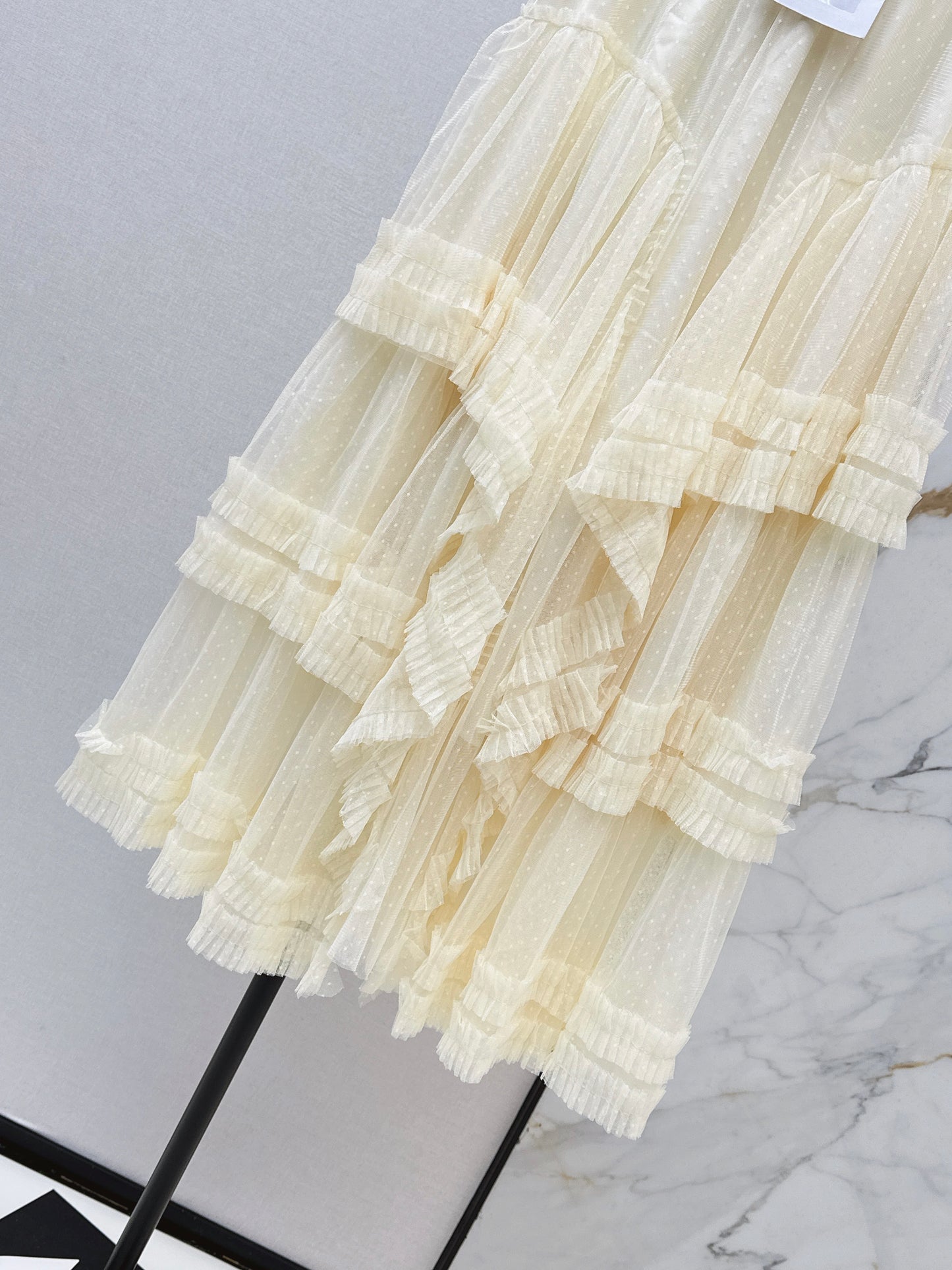 26SS NEW polka dot mesh skirt
