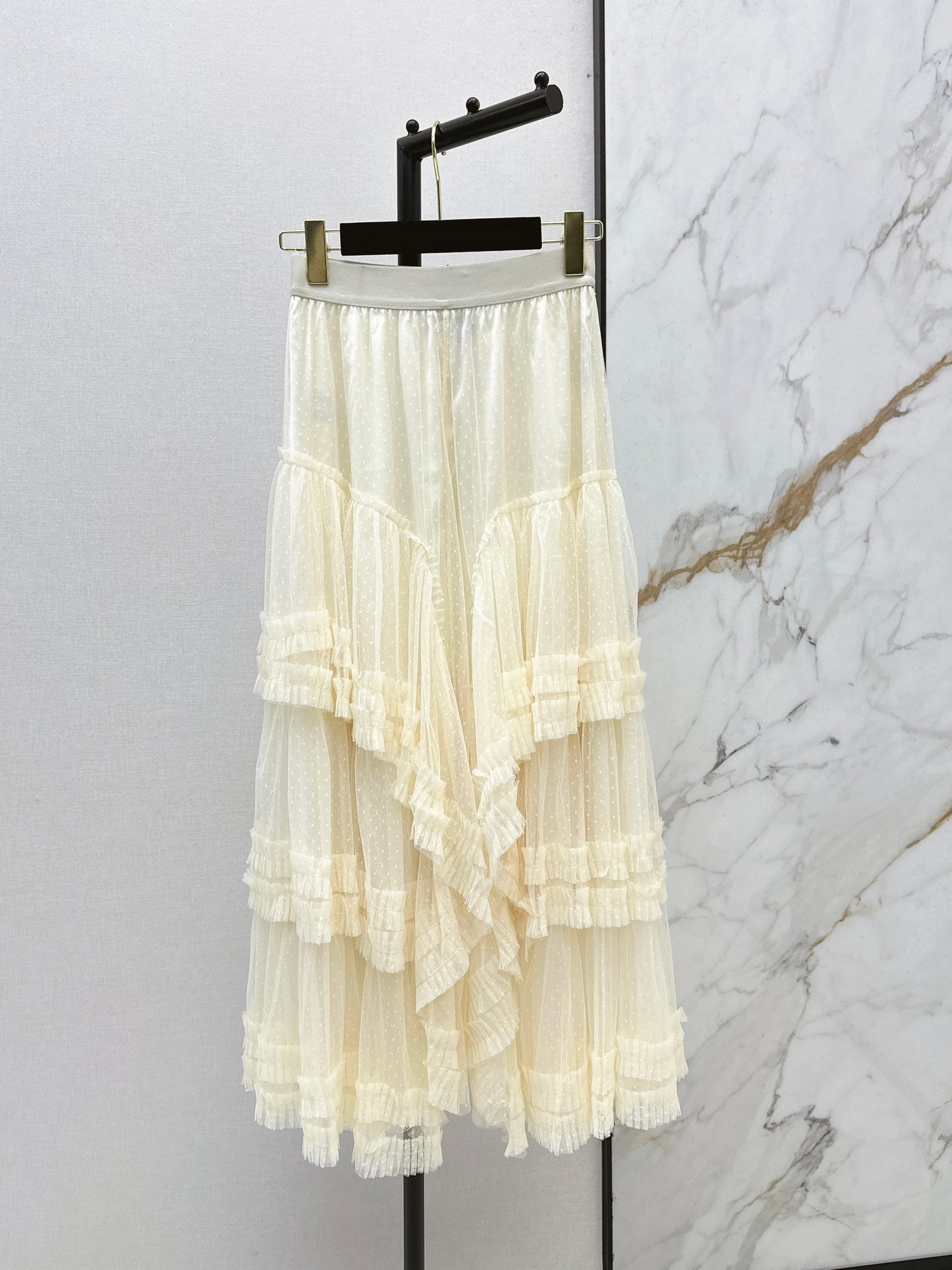 26SS NEW polka dot mesh skirt