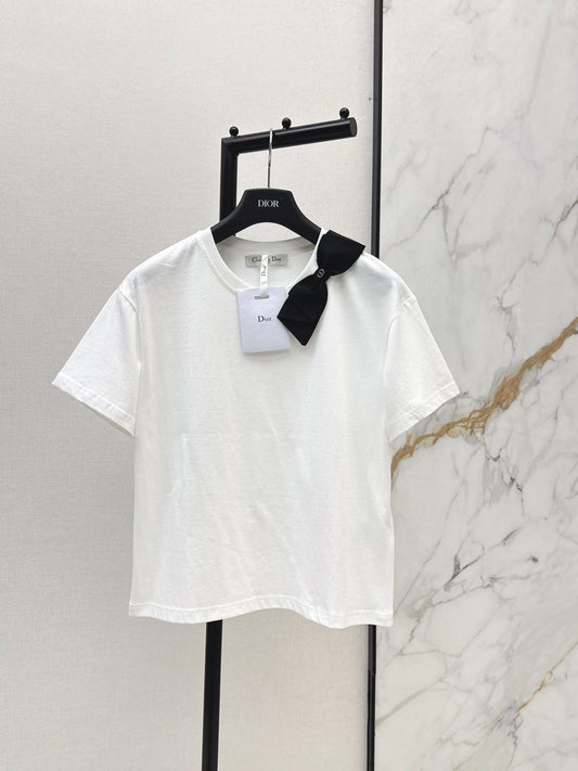 🔥HOT🔥 26SS NEW Three-dimensional bow decorated short-sleeved T-shirt