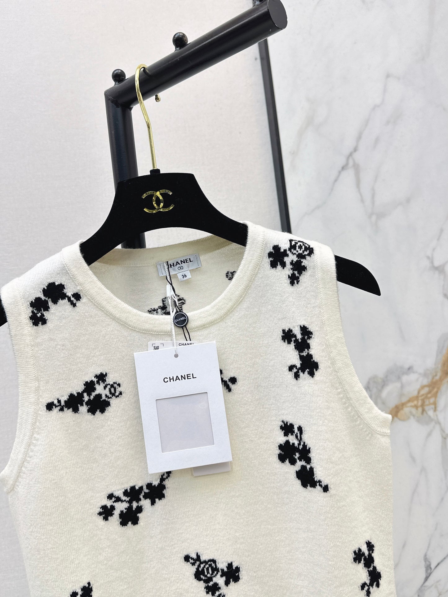 26SS NEW Embroidered knitted vest