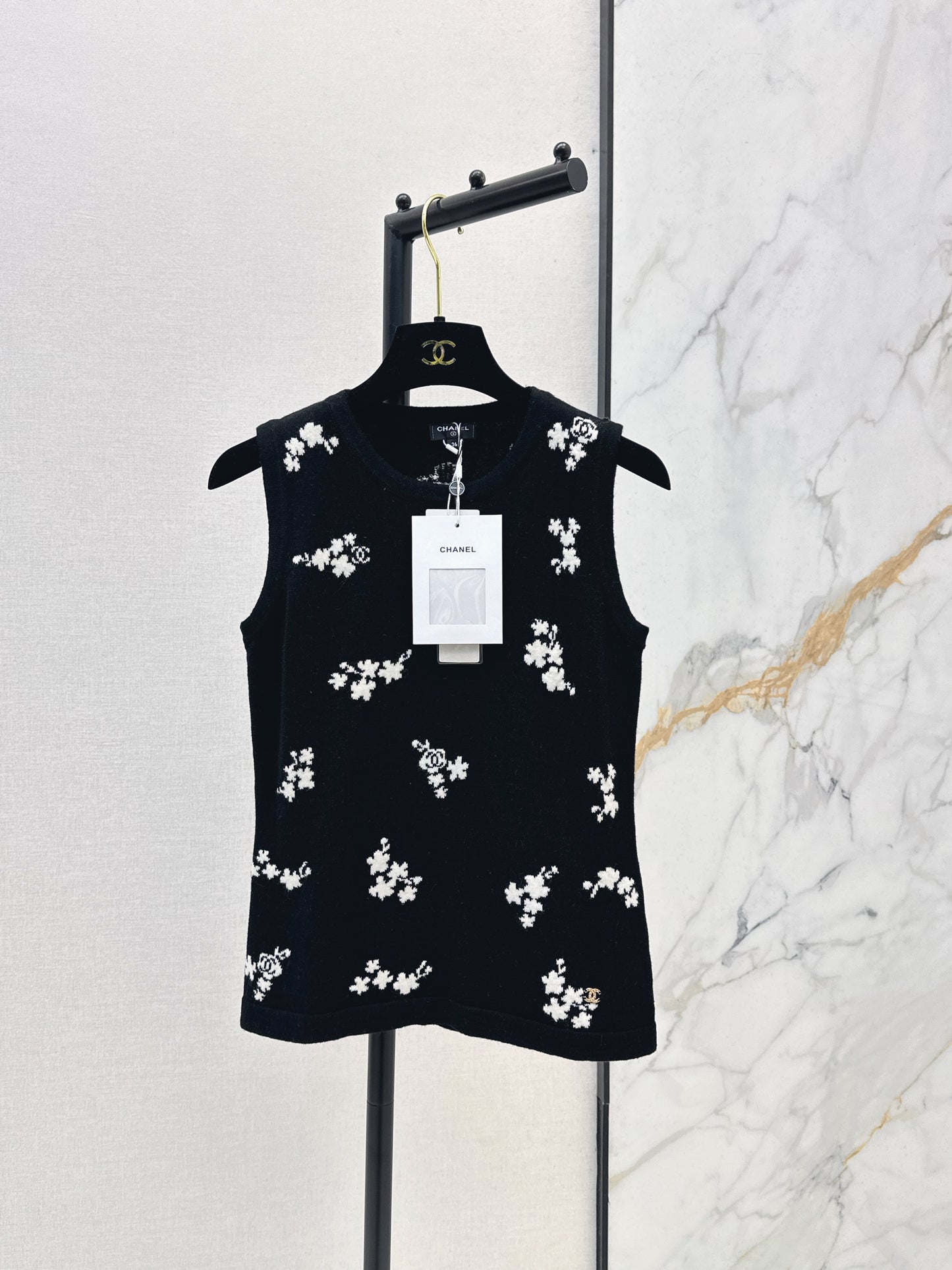 26SS NEW Embroidered knitted vest
