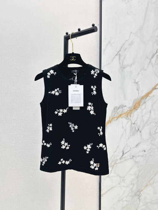 26SS NEW Embroidered knitted vest