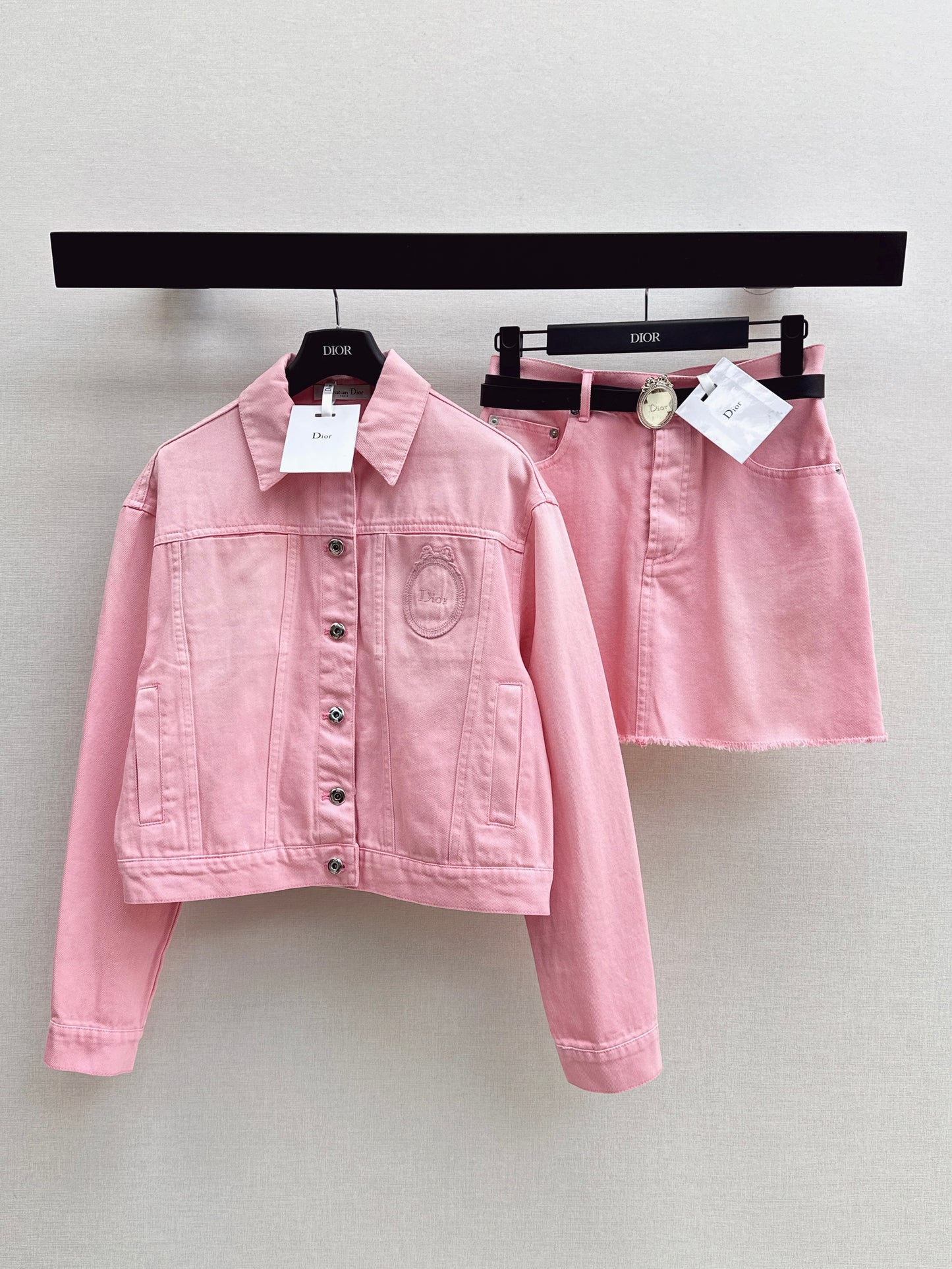 26SS NEW missd series age-reducing pink denim jacket