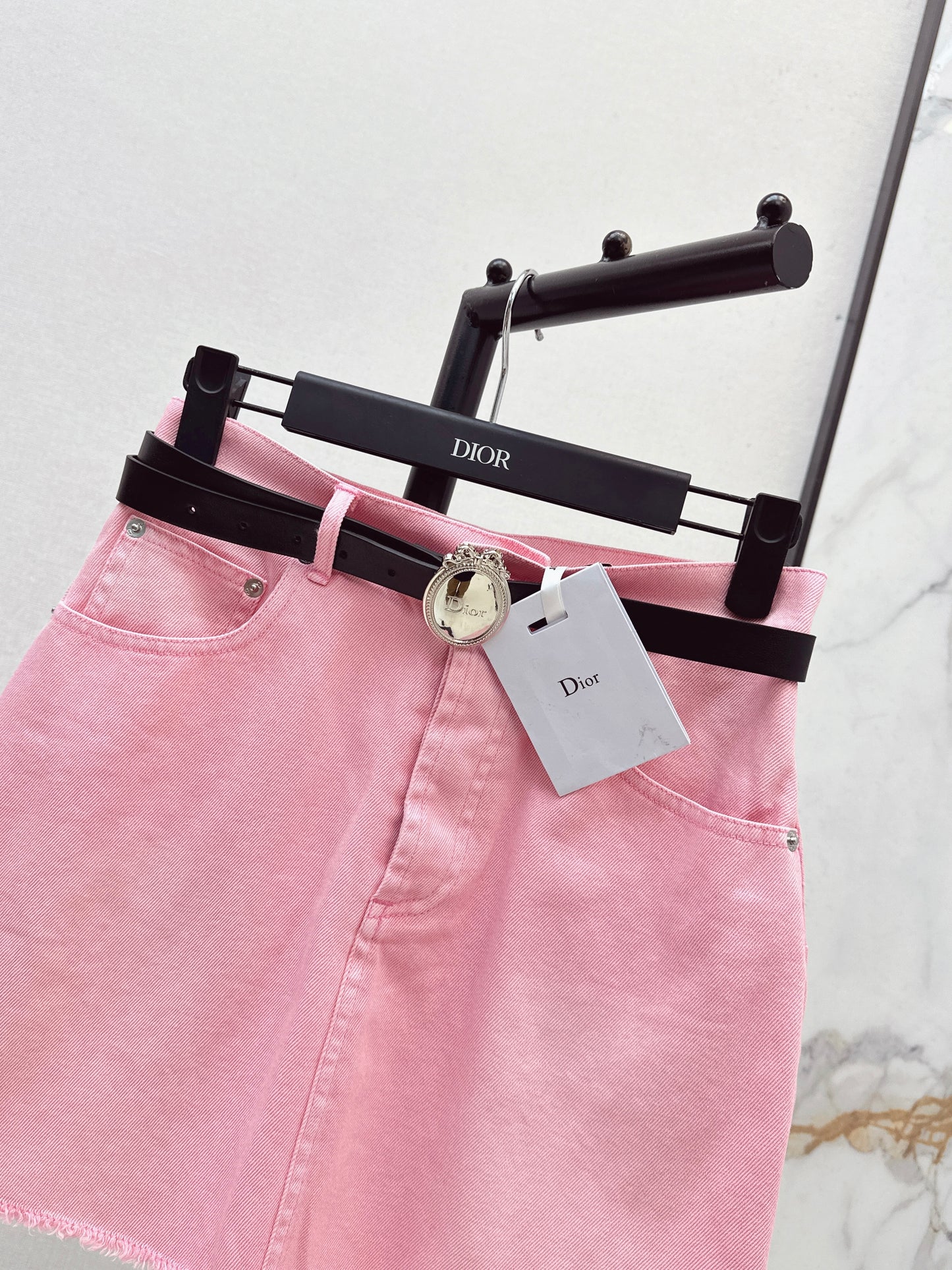 26SS NEW missd series age-reducing pink denim skirt