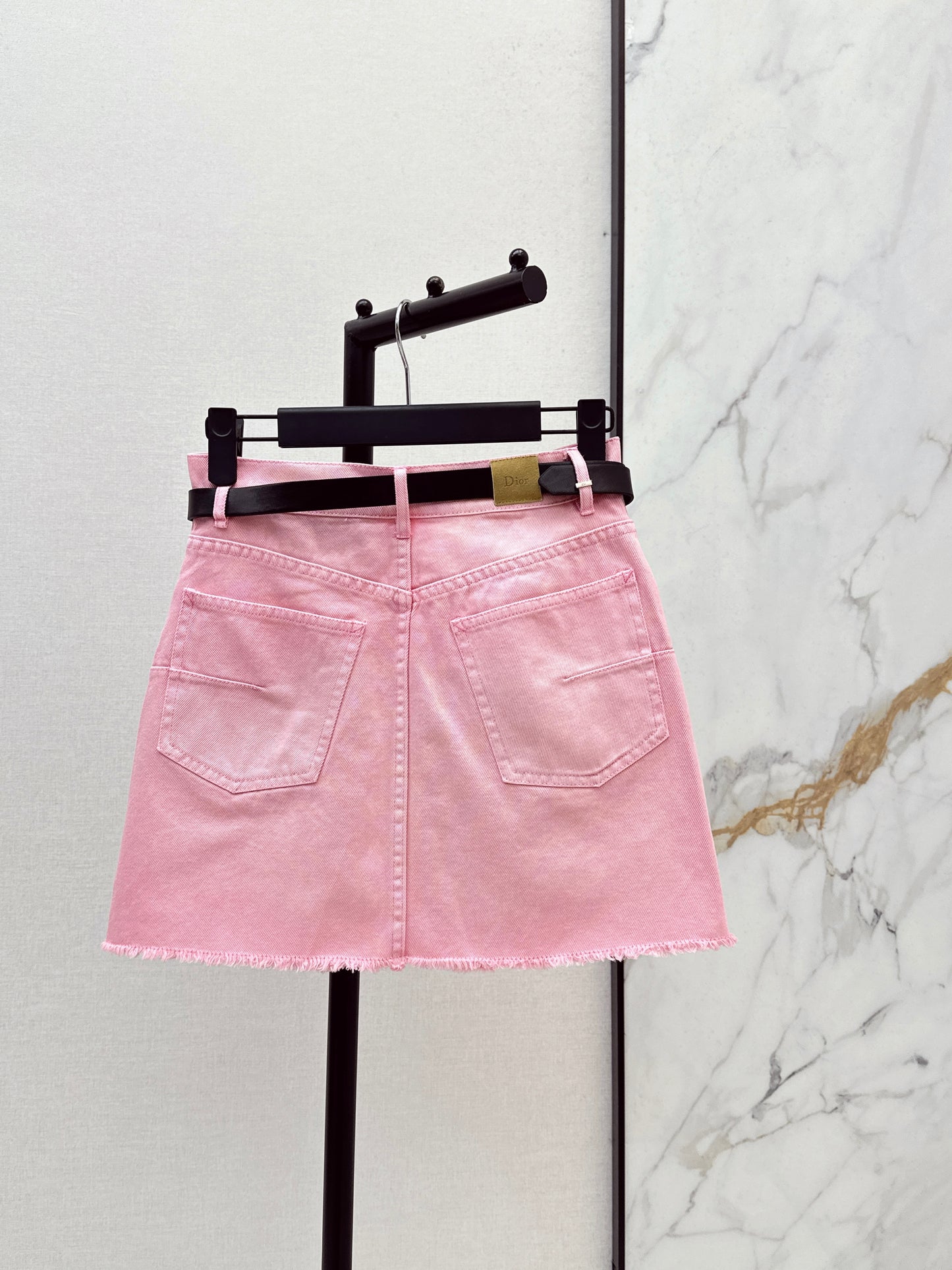 26SS NEW missd series age-reducing pink denim skirt