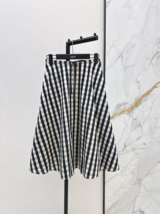 26SS NEW plaid umbrella skirt