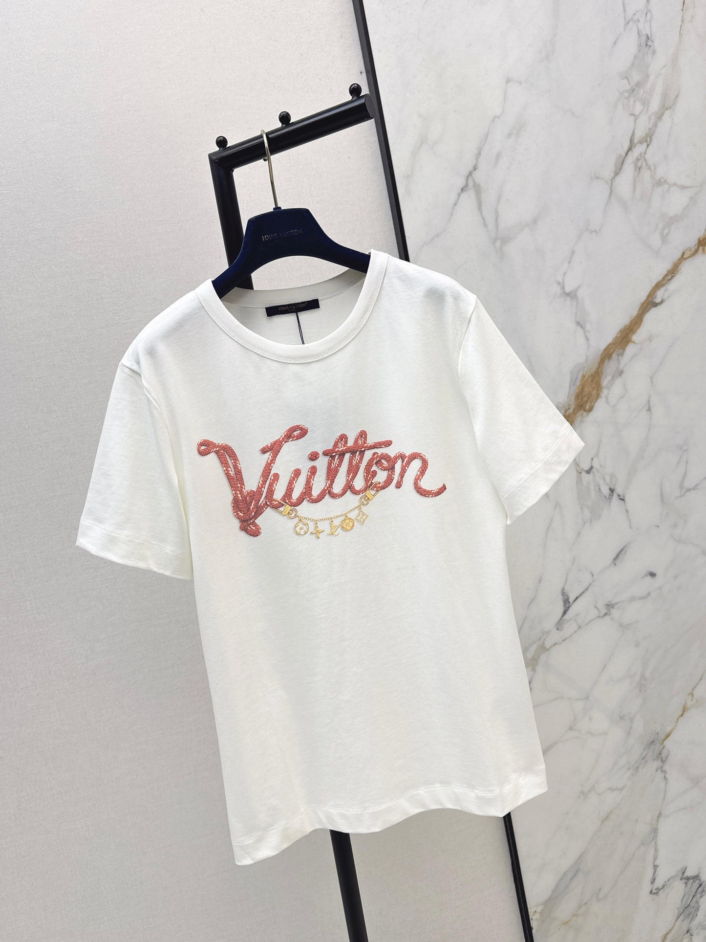 26SS NEUES T-Shirt mit Logo-Buchstabendruck