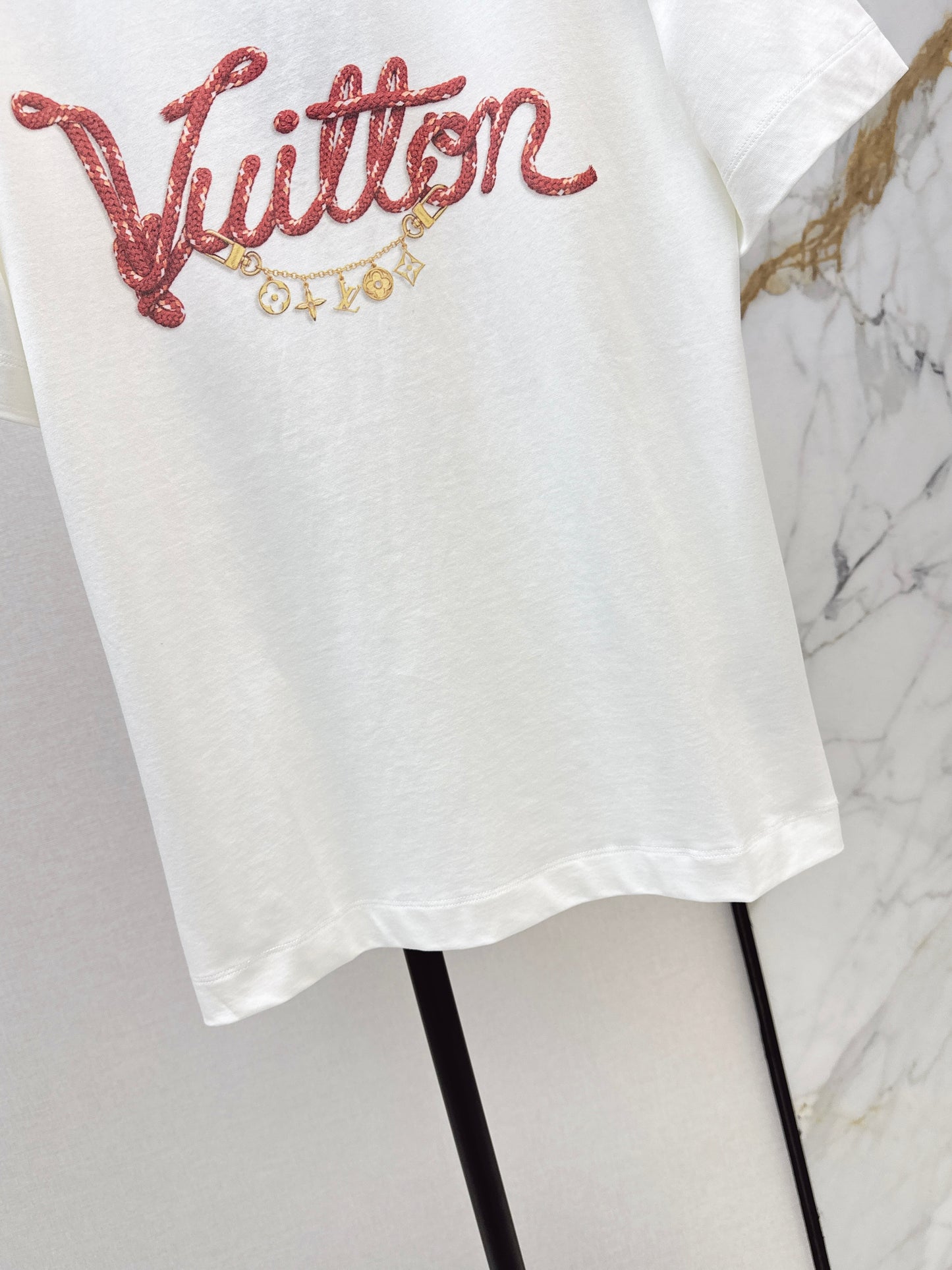 26SS NEUES T-Shirt mit Logo-Buchstabendruck