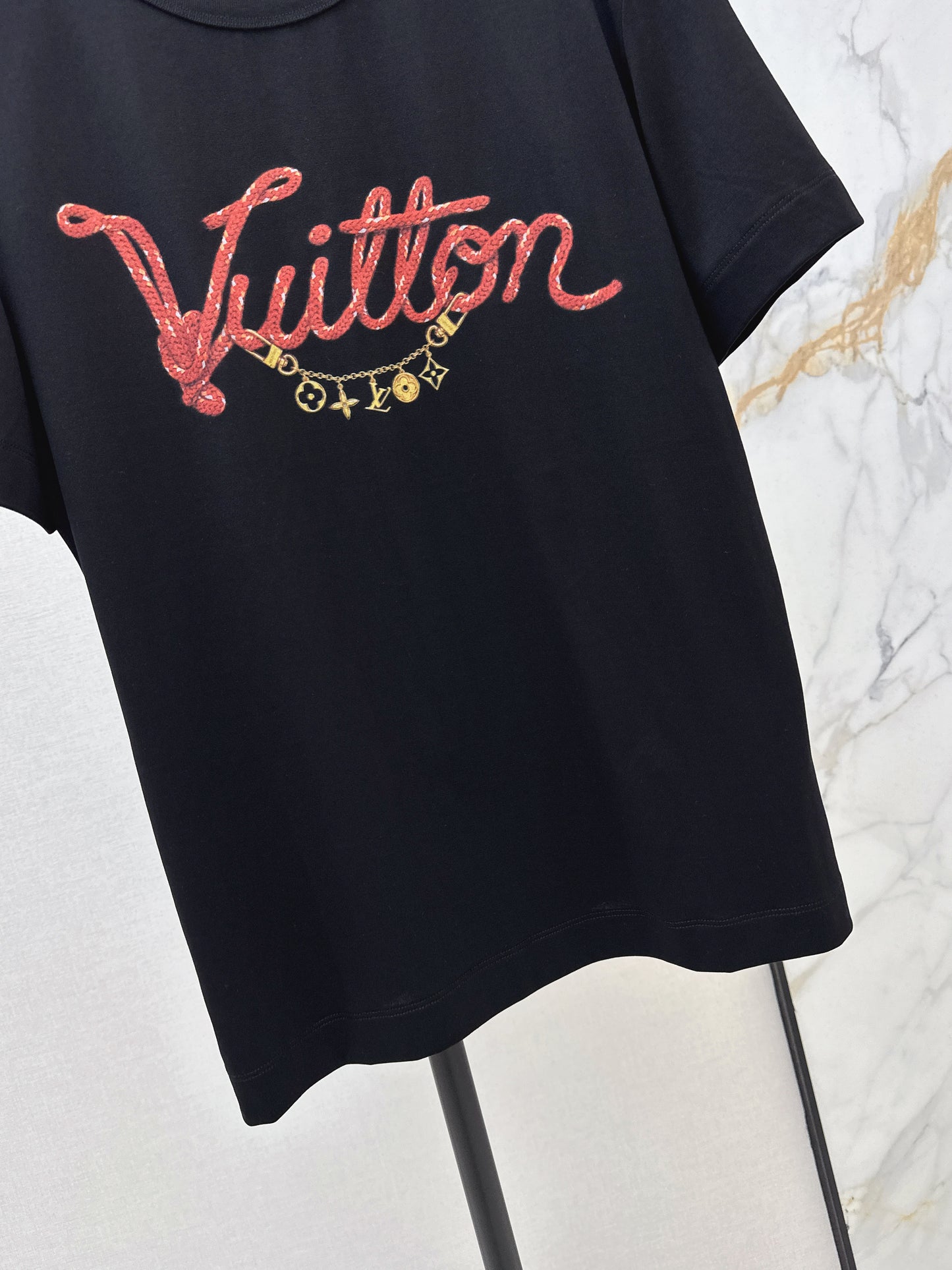 26SS NEUES T-Shirt mit Logo-Buchstabendruck