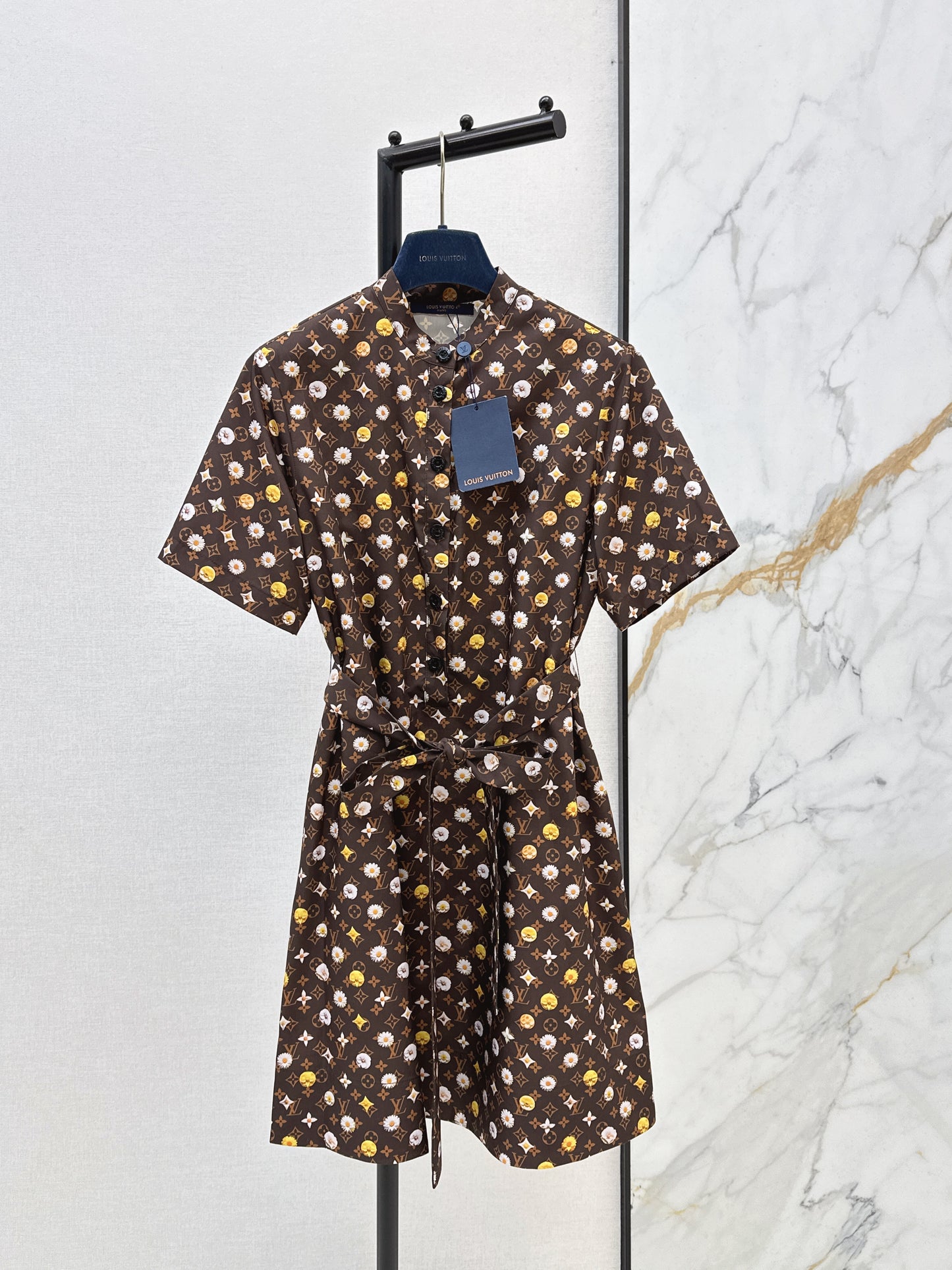 26SS NEW logo printed short sleeve dress