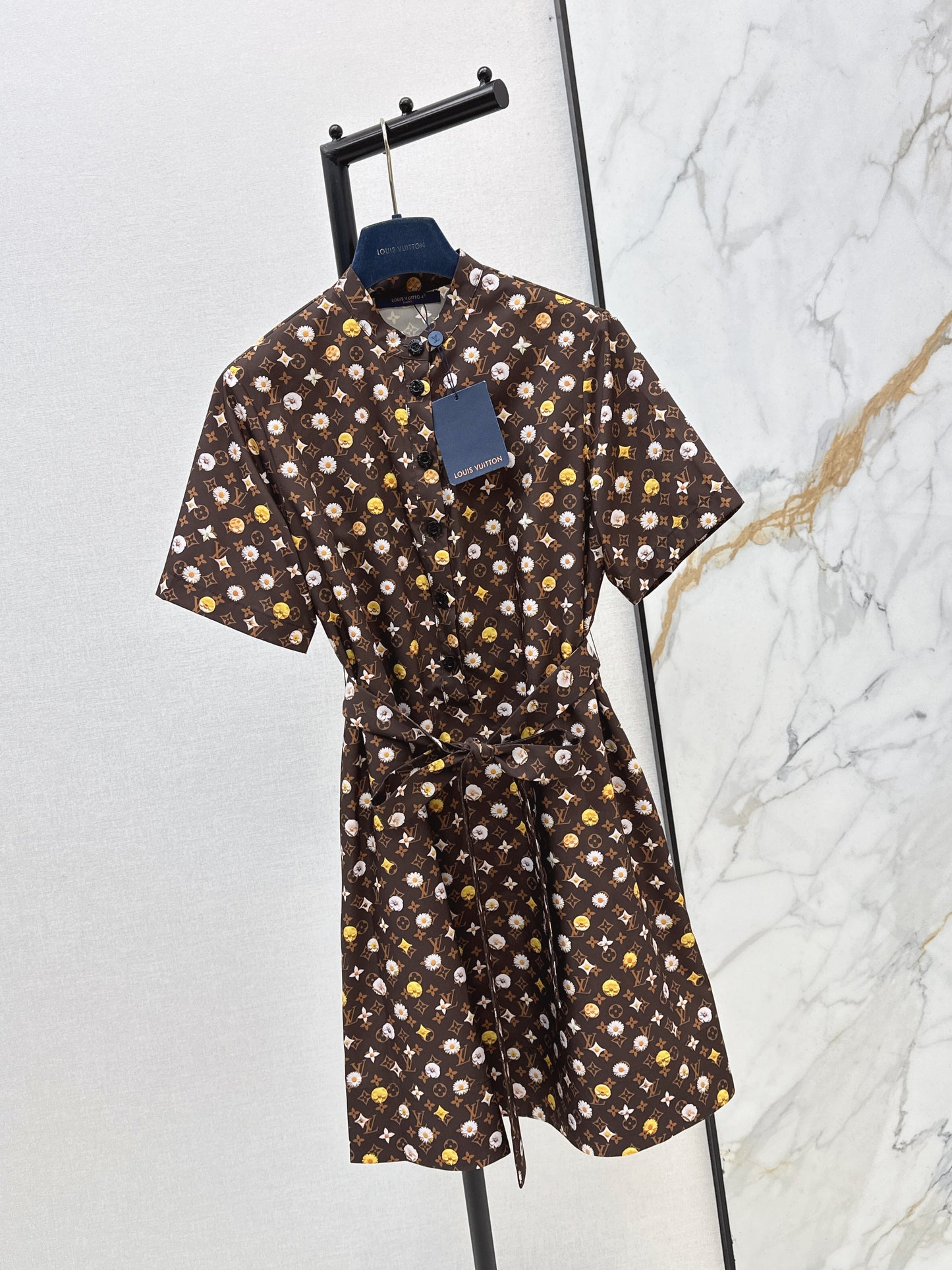 26SS NEW logo printed short sleeve dress