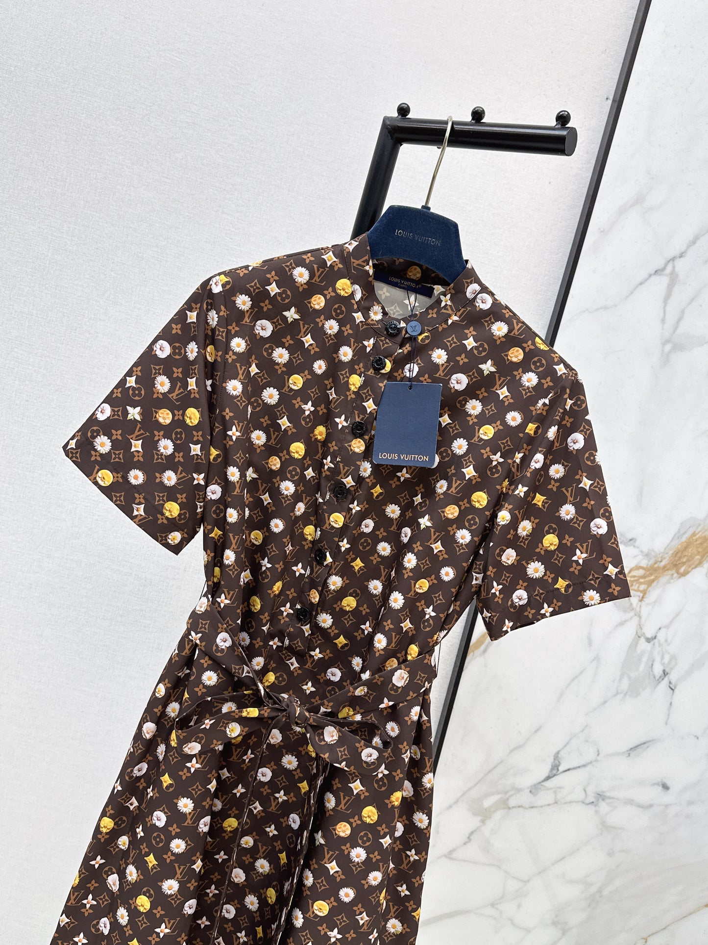 26SS NEW logo printed short sleeve dress