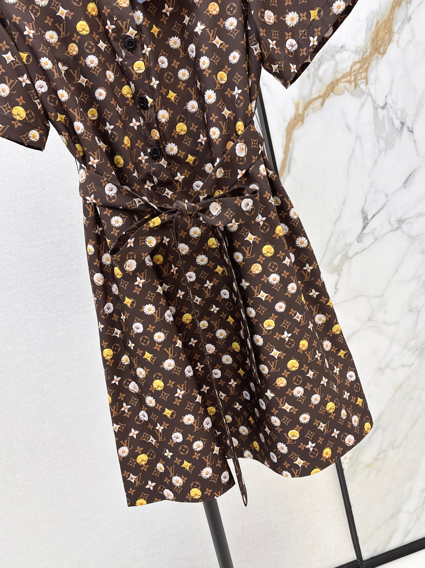 26SS NEW logo printed short sleeve dress