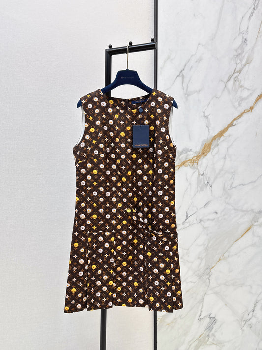 26SS NEW logo print sleeveless dress