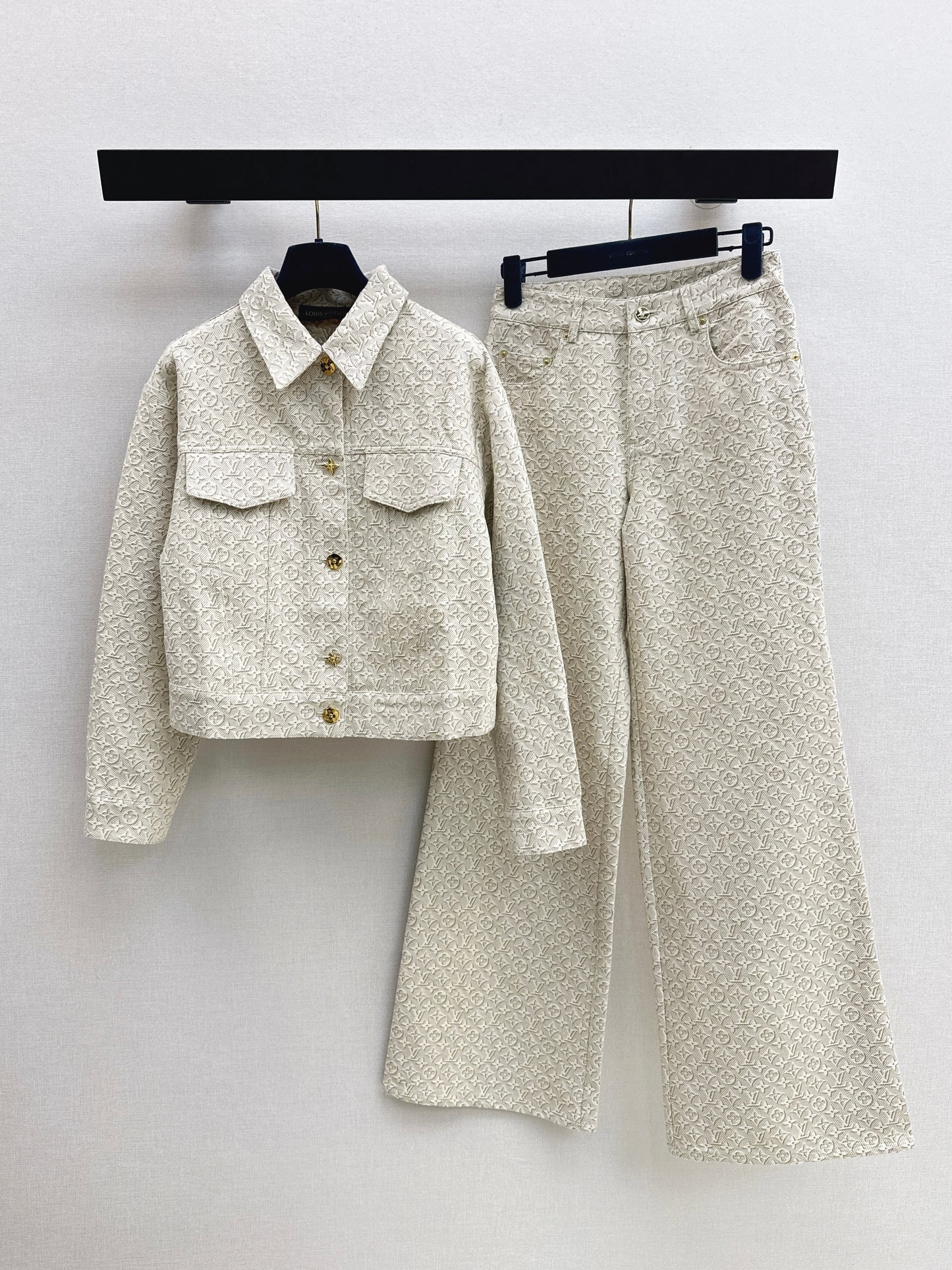 26SS NEW MONOGRAM jacquard logo denim jacket