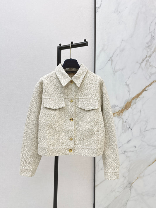 26SS NEW MONOGRAM jacquard logo denim jacket