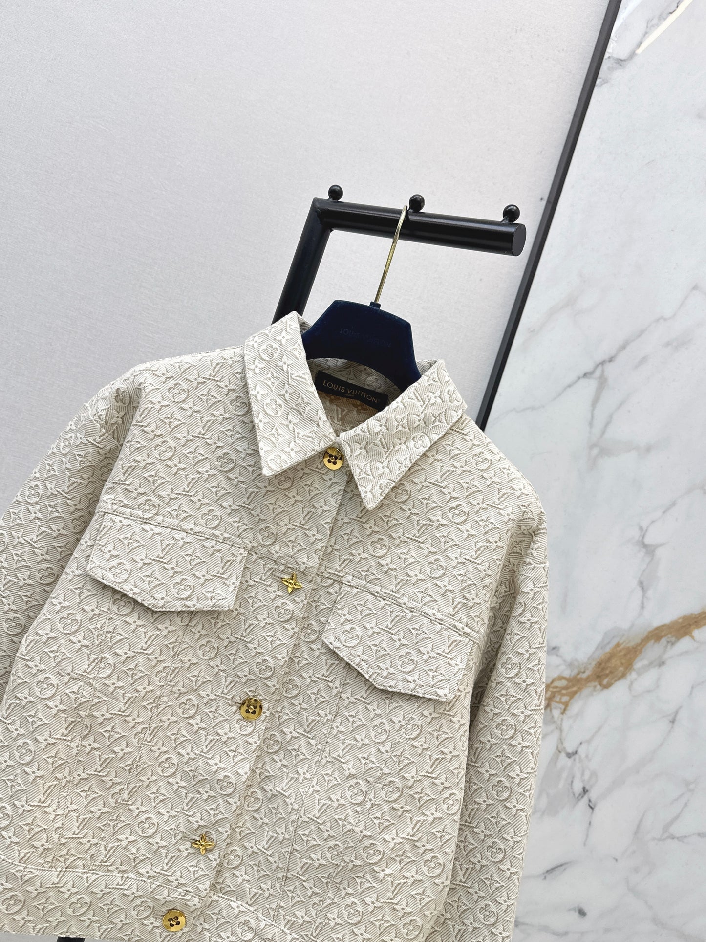 26SS NEW MONOGRAM jacquard logo denim jacket