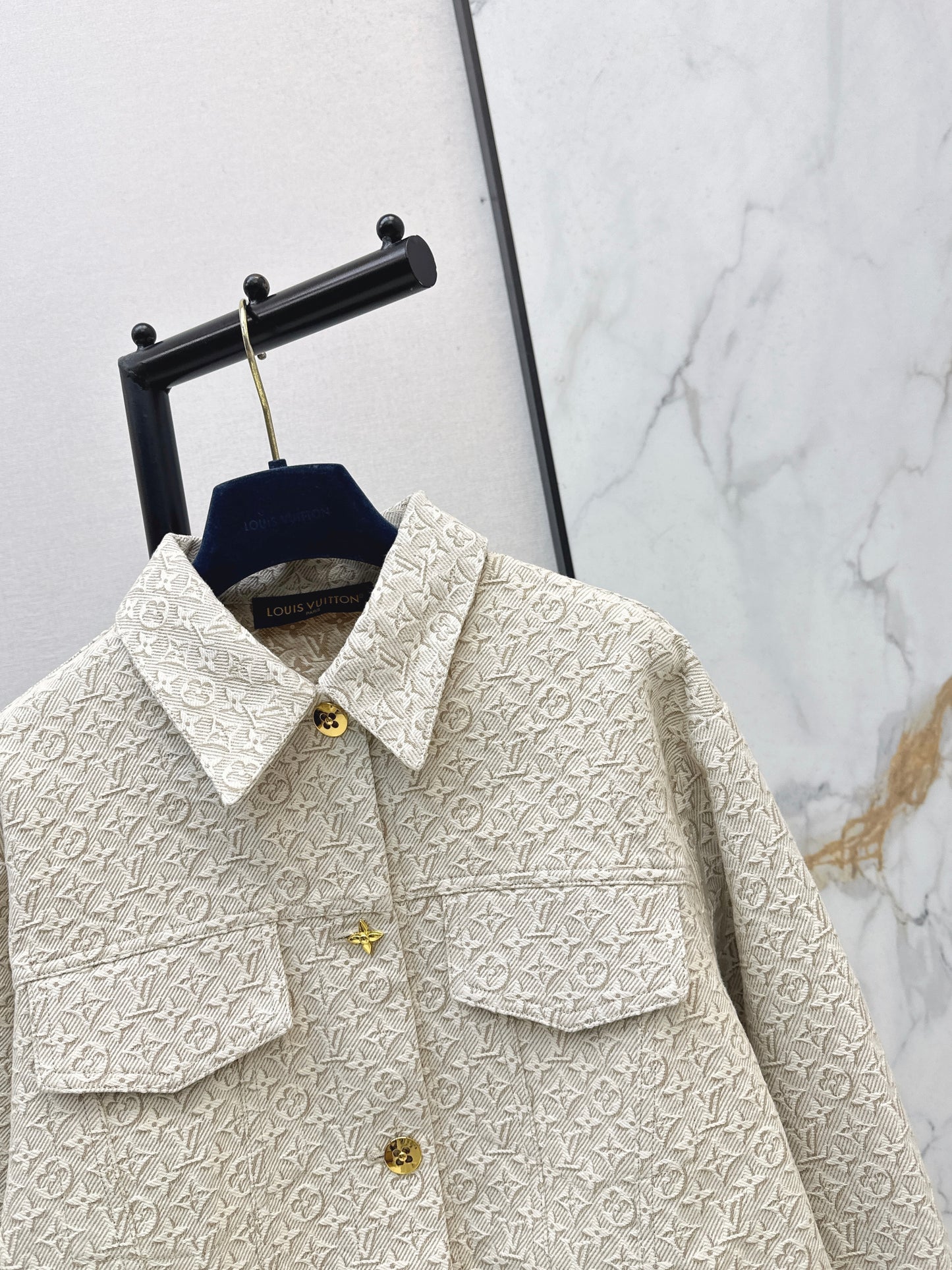 26SS NEW MONOGRAM jacquard logo denim jacket