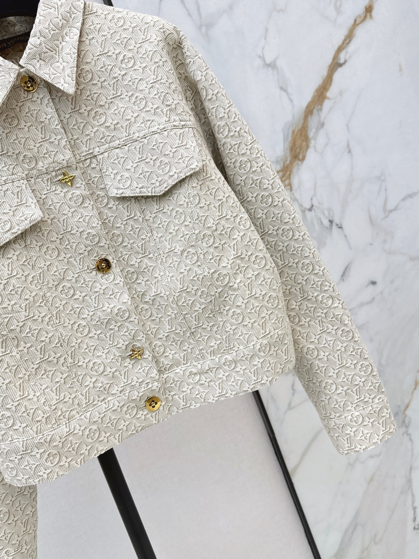 26SS NEW MONOGRAM jacquard logo denim jacket