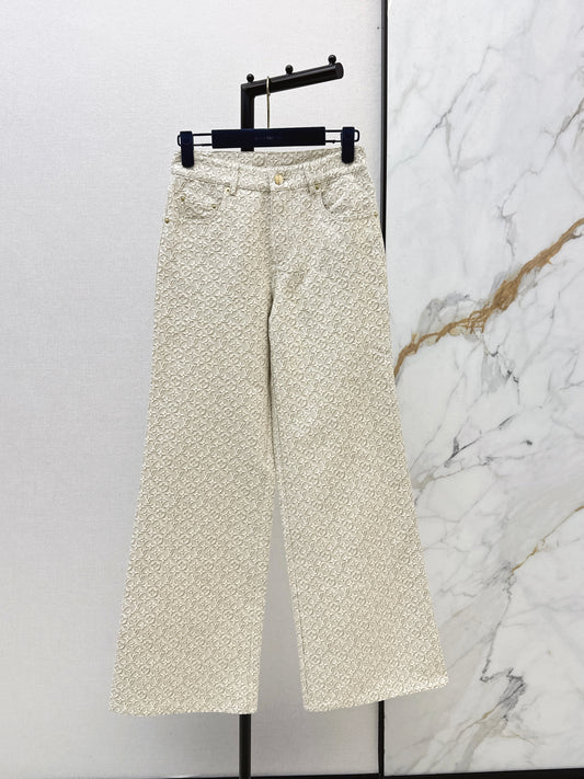26SS NEW MONOGRAM jacquard logo jeans