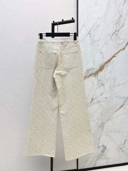26SS NEW MONOGRAM jacquard logo jeans