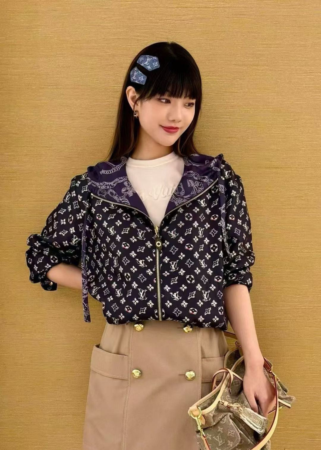 26SS NEW Reversible printed nylon jacket