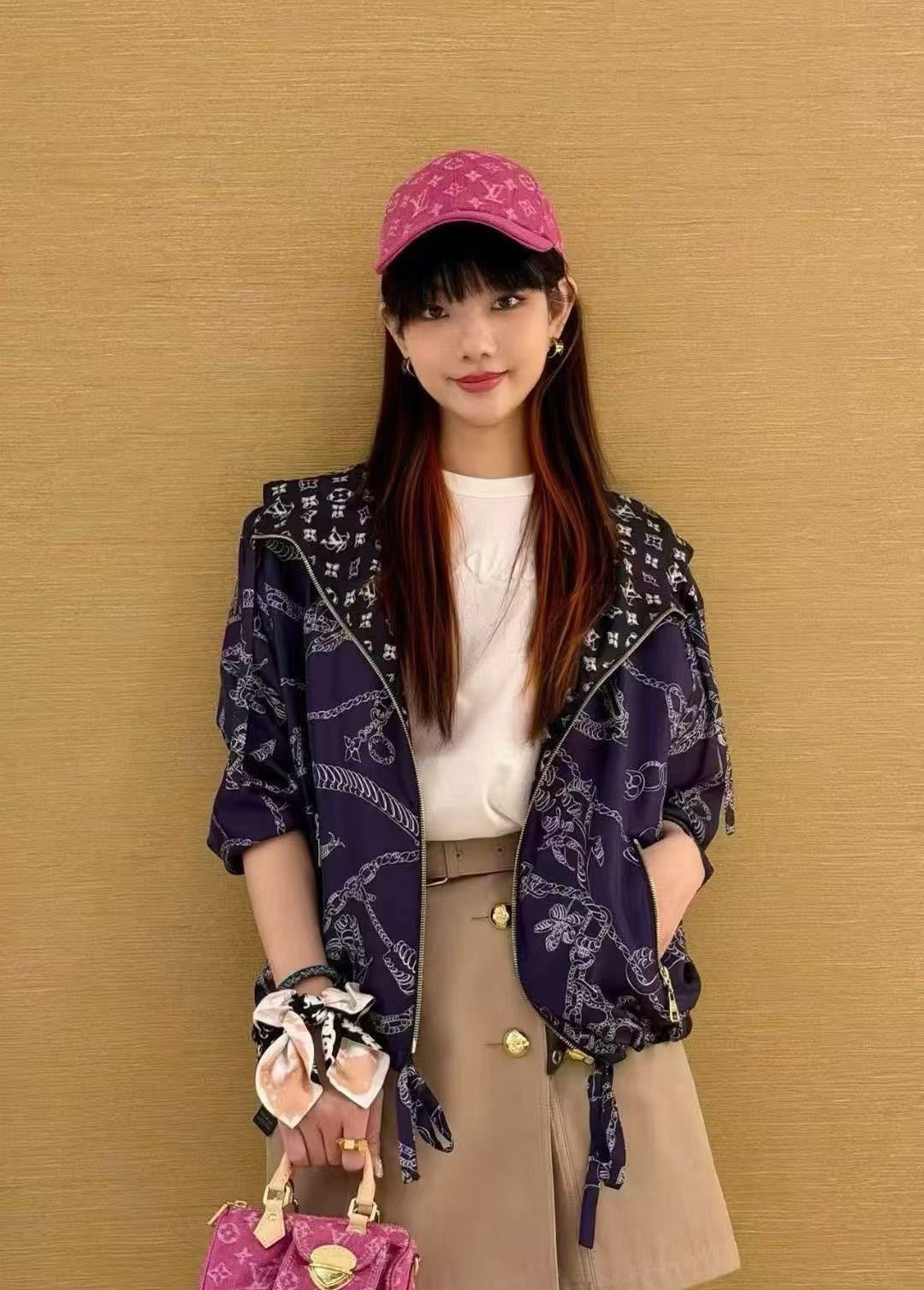 26SS NEW Reversible printed nylon jacket