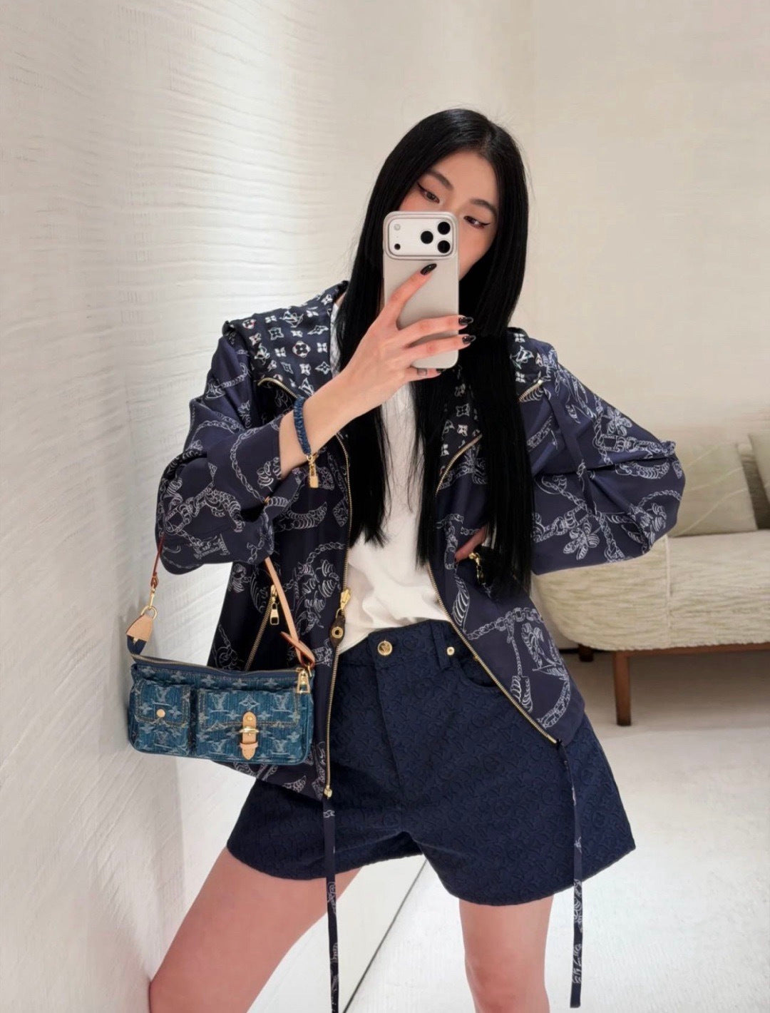 26SS NEW Reversible printed nylon jacket
