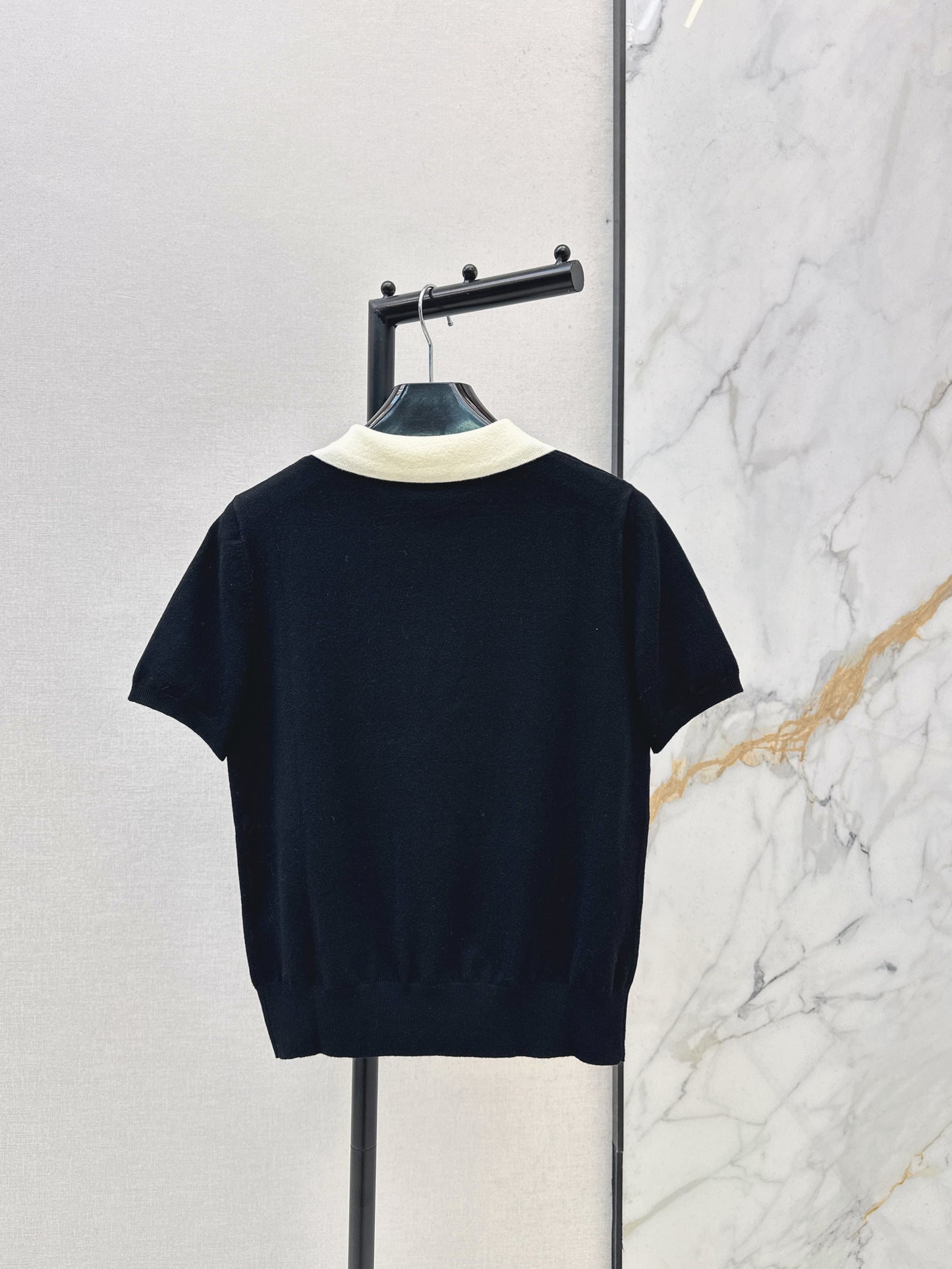26SS NEW Contrast collar polo short-sleeved top